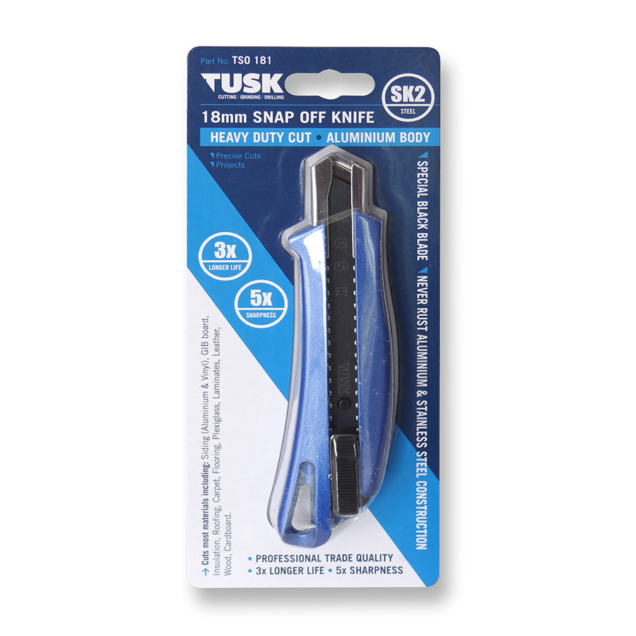 Tusk 18Mm Snap Off Knife 1Pc Pack