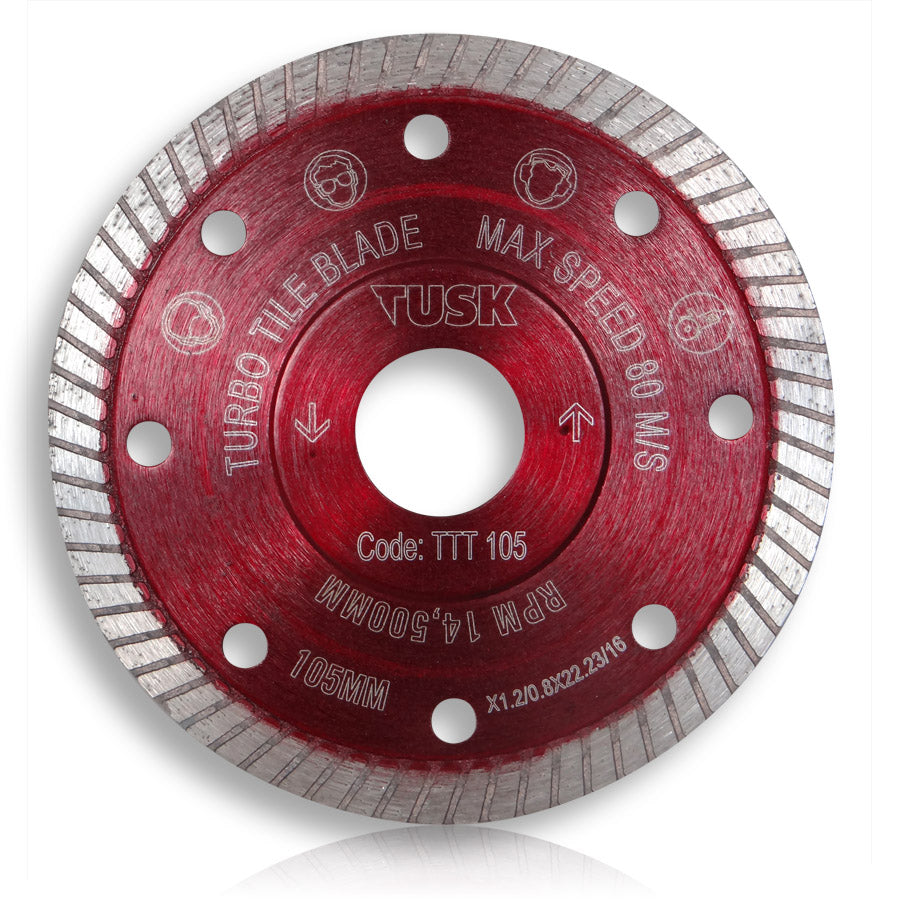 Tusk Turbo Tile Blades 115 X 1.2/0.8 X 8 X 22.23 (20/16)