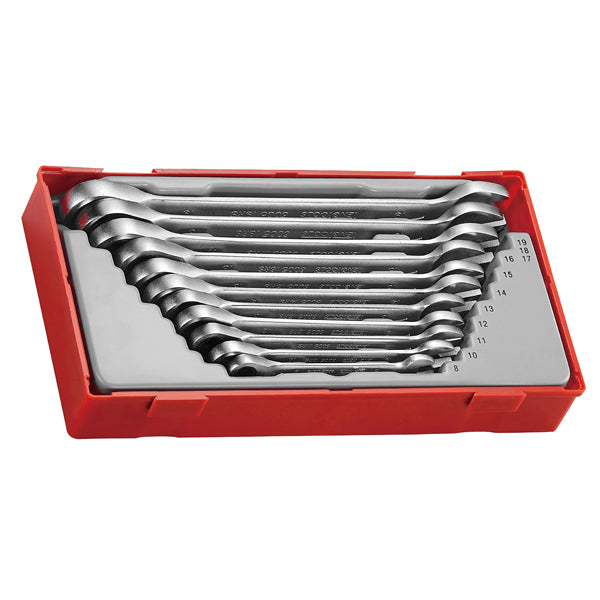 Teng 11Pc Ratchet Combination Spanner Set 8-19Mm - Tc-Tray