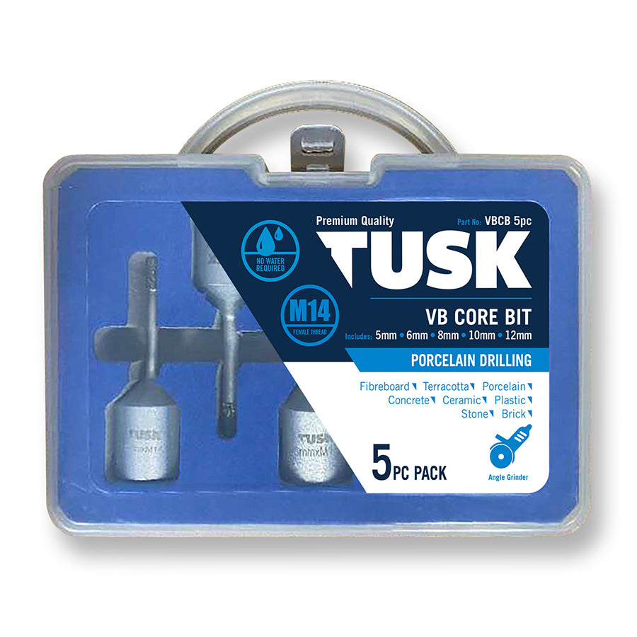 Tusk Vb Core Bits 5Pc Set Include 5/6/8/10/12