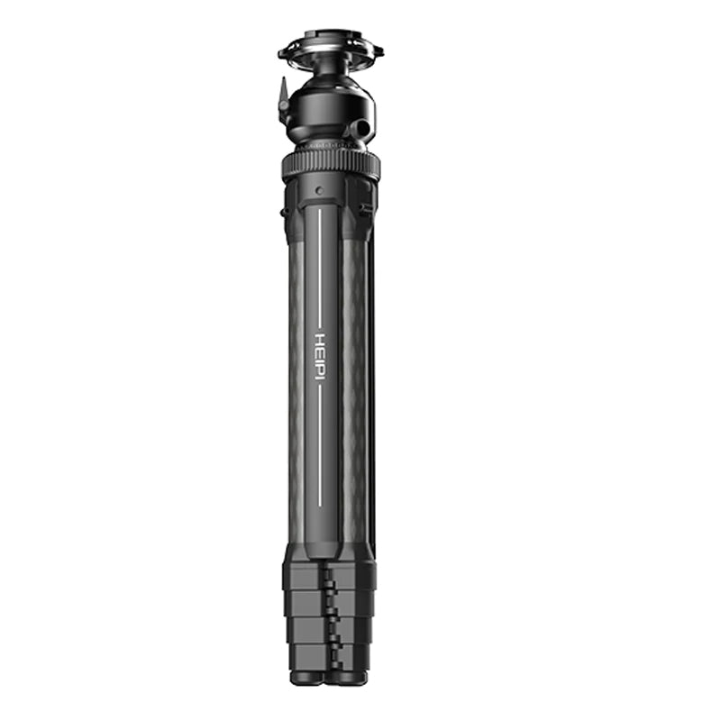 Heipi Vision 3-In-1 Carbon Fiber Travel Tripod 44.5Cm / 1.35Kg