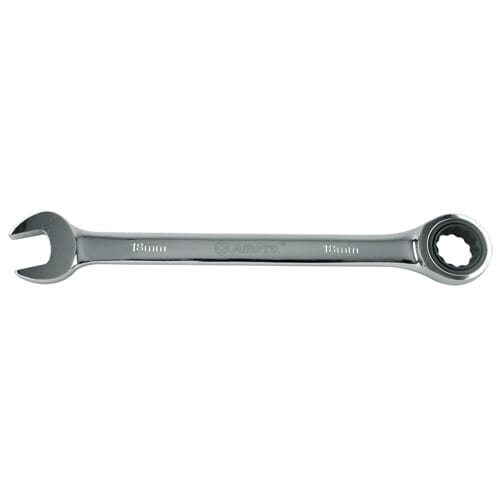 Ampro Geared Wrench 10Mm Mirror Finish 72 Tooth