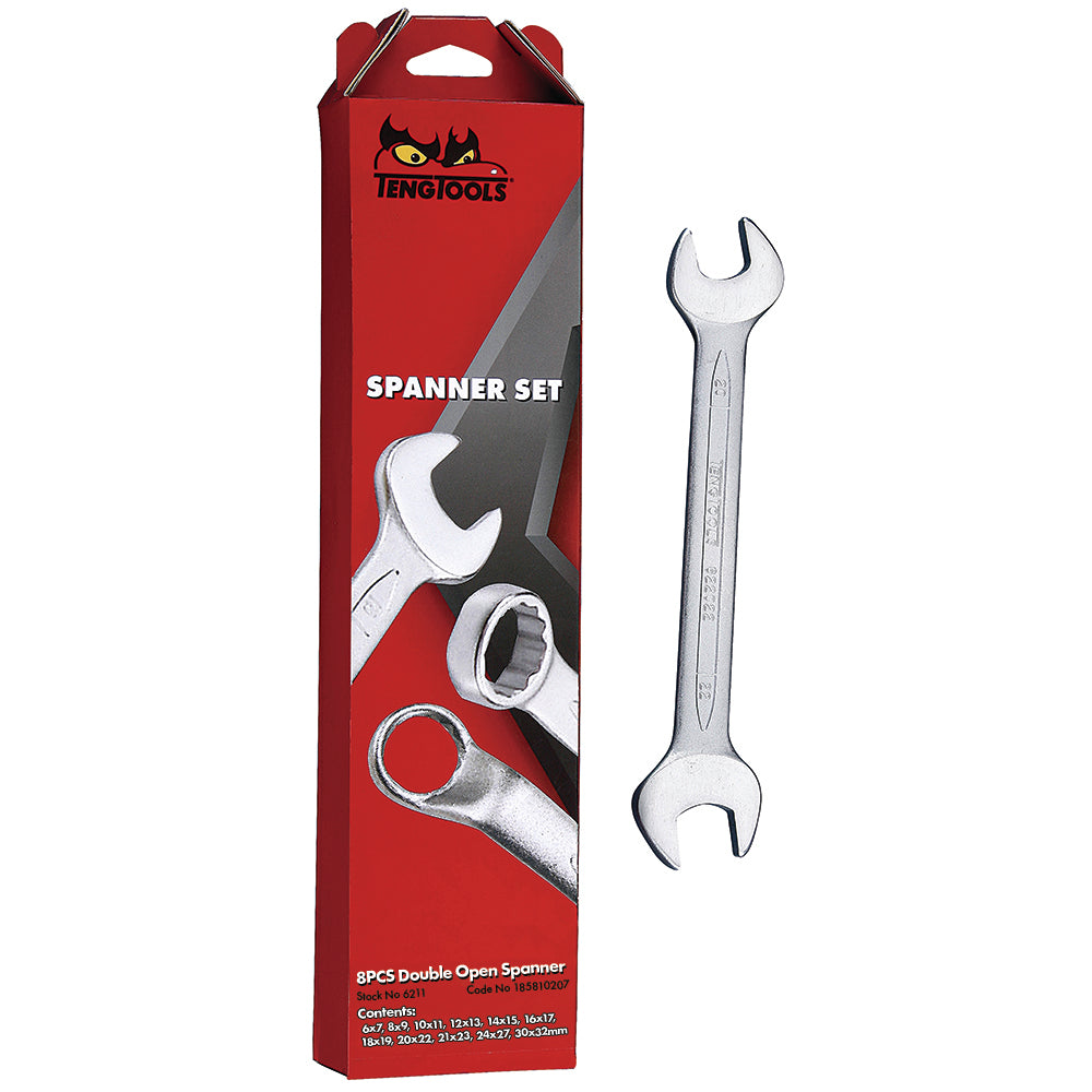 Teng 11Pc Double Open End Spanner Set (MM)