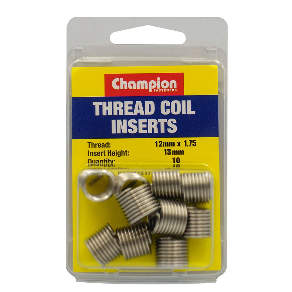Champion Thread Insert Refills – M12 x 1.75 x 13mm -10pk