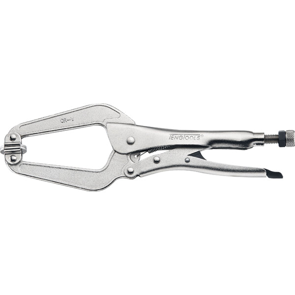 Teng 12In Long C-Clamp Lock Plier (Np) W/Swivel Pad