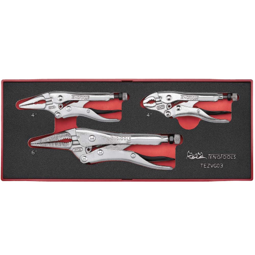 Teng 3Pc Plier Set Power Grip