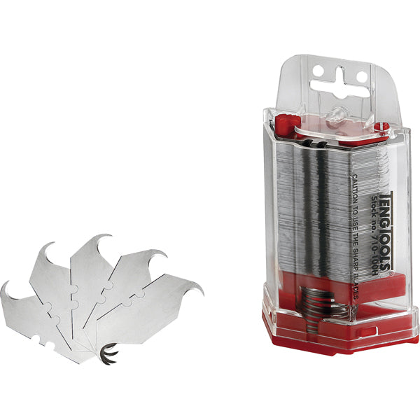 Teng 50Mm Hook/Horn Utility Knife Blades - 100Pack