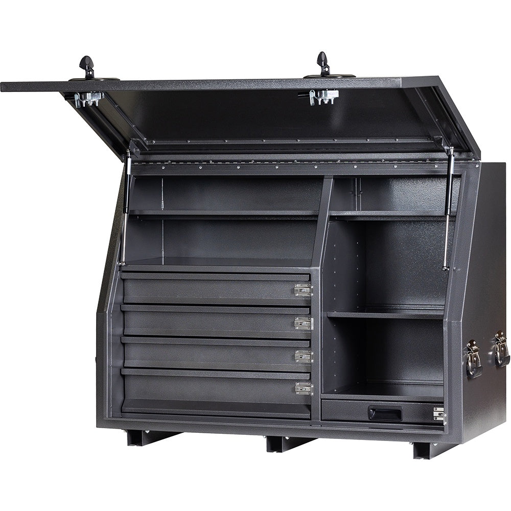 KABoxes 1360 Aluminium Series 4 Drawers & 5 Shelves - Black