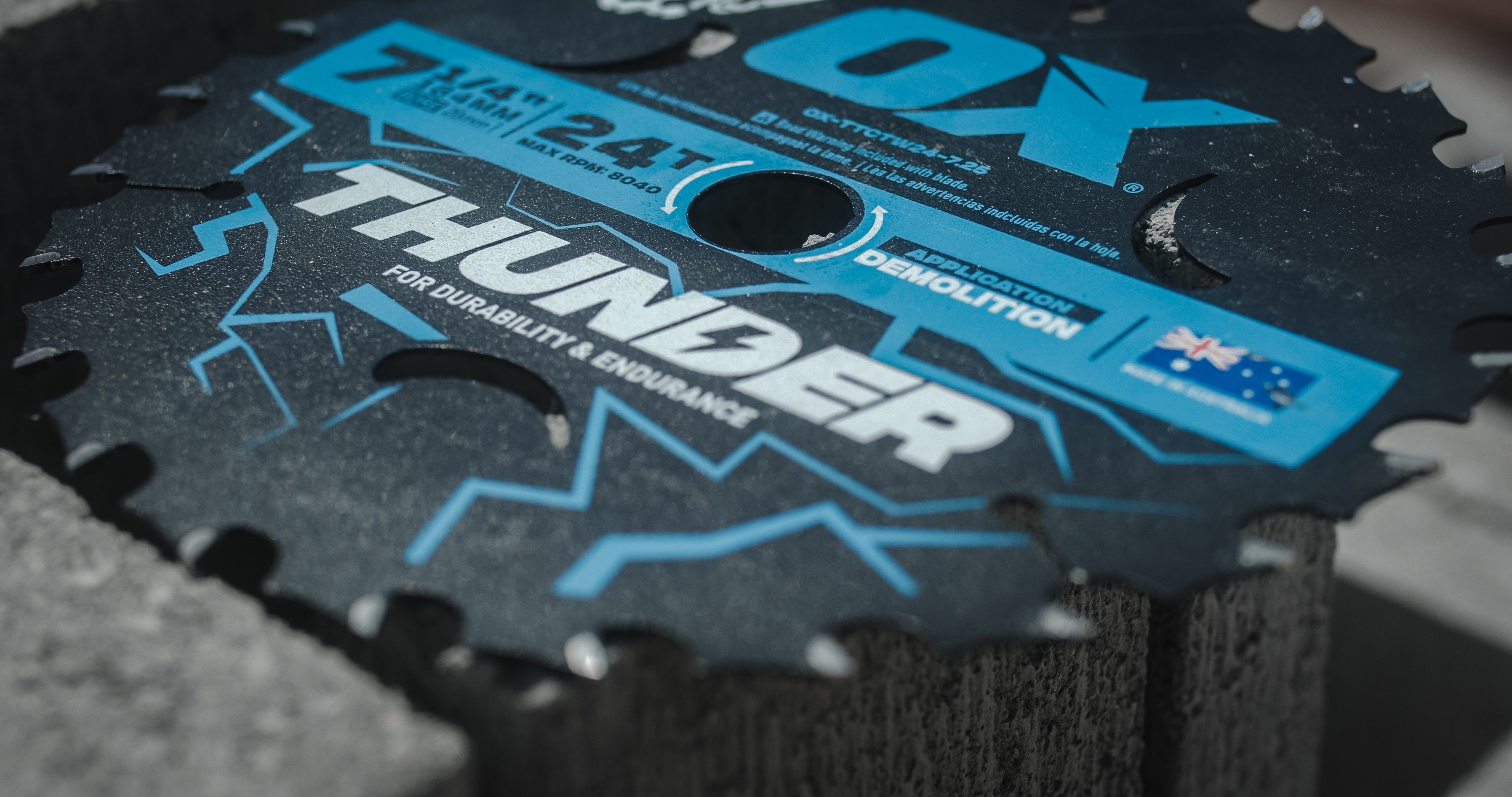 OX Pro Thunder 184mm Circular Saw Blade | 24T - Bulk