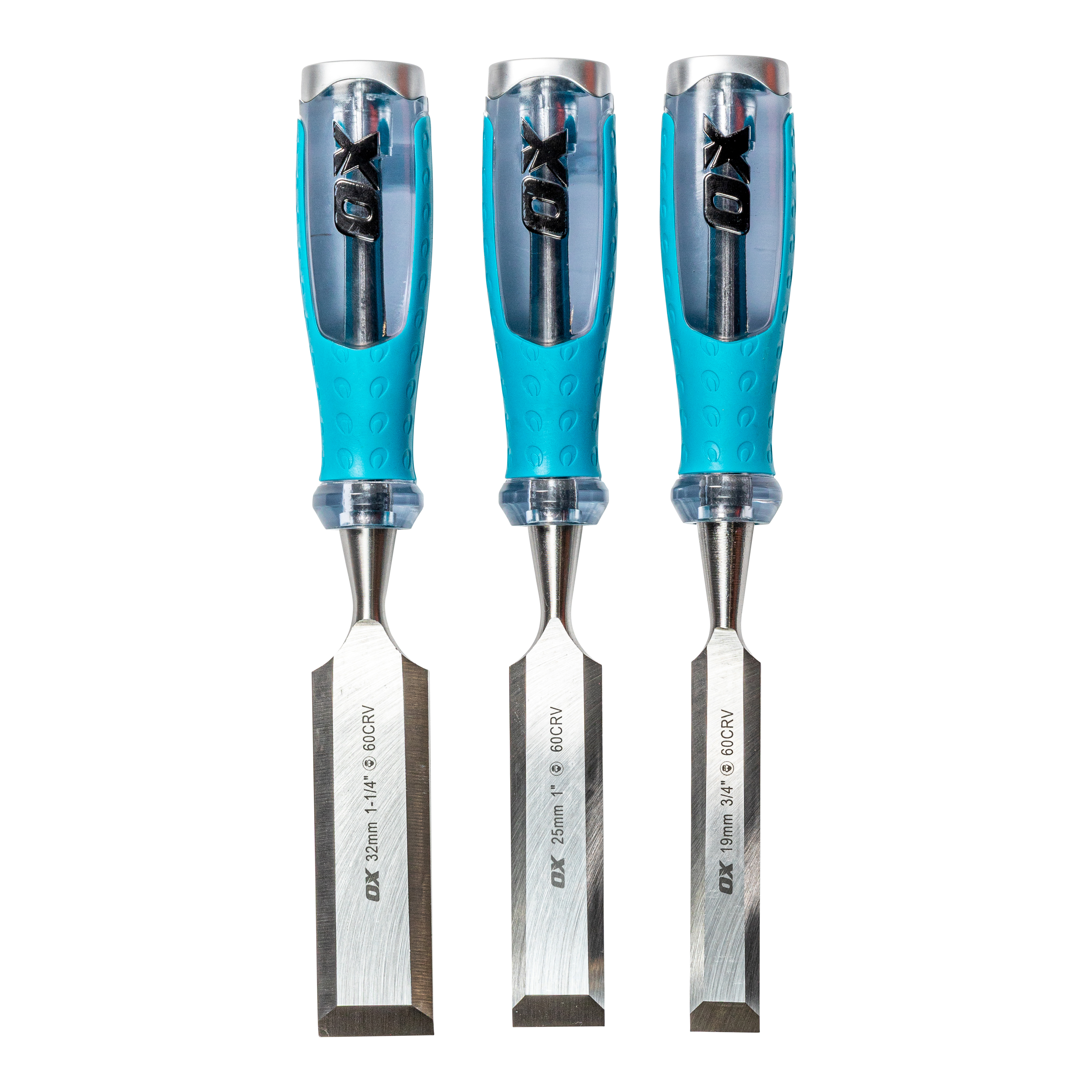 OX Pro 3 piece chisel set 19mm-32mm