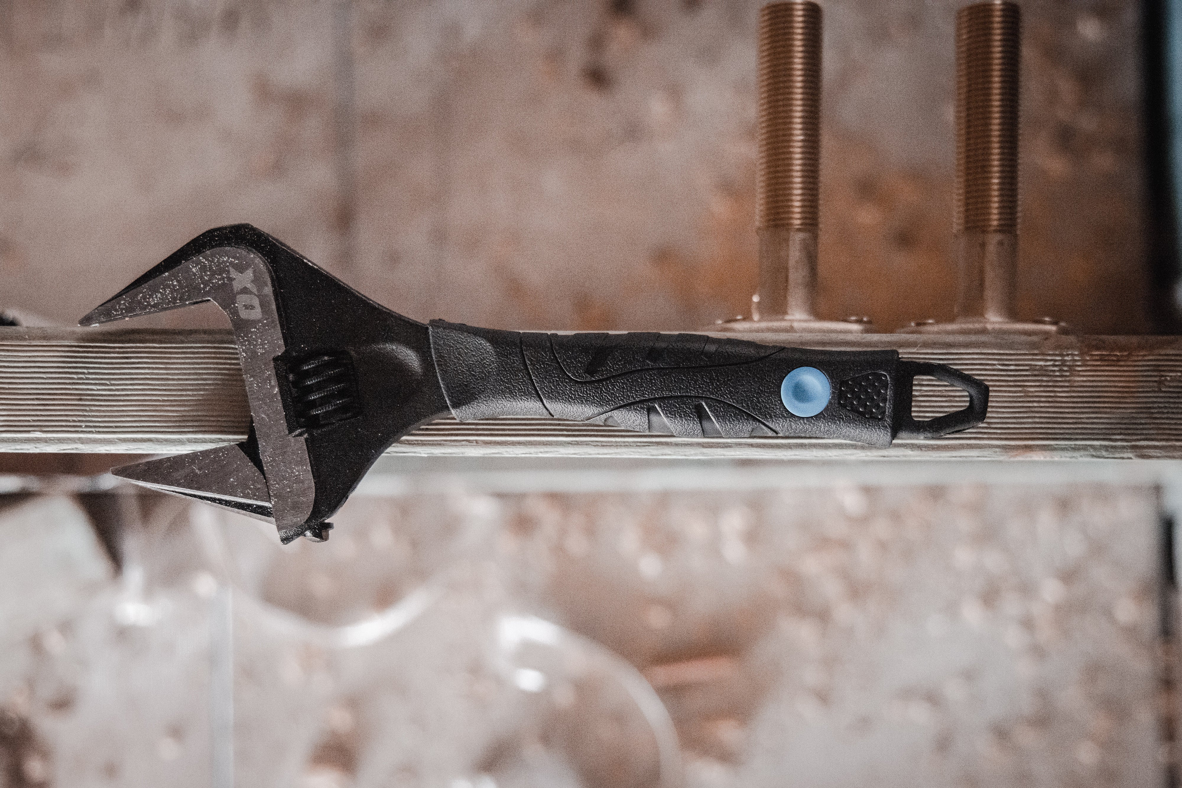 OX Trade Ultra Wide Jaw Adjustable Wrench - 10"
