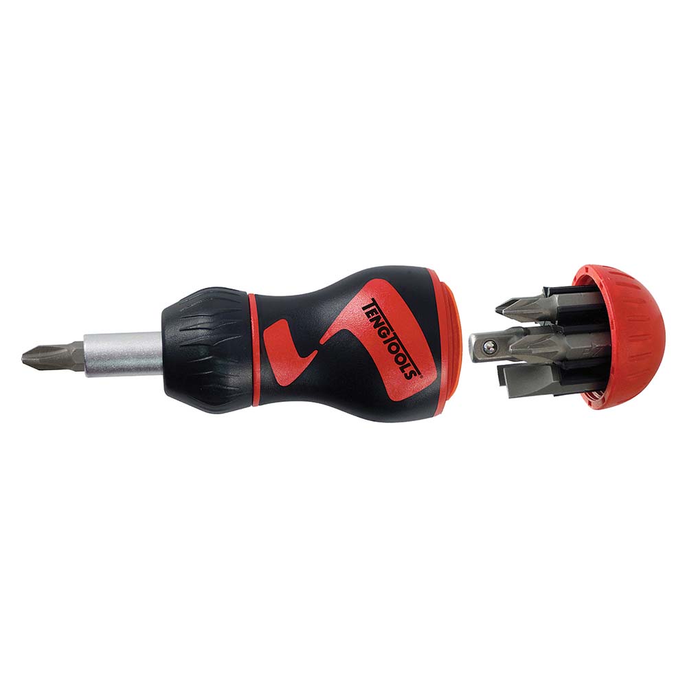 Teng 8Pc Megadrive Stubby Ratchet Bits Driver