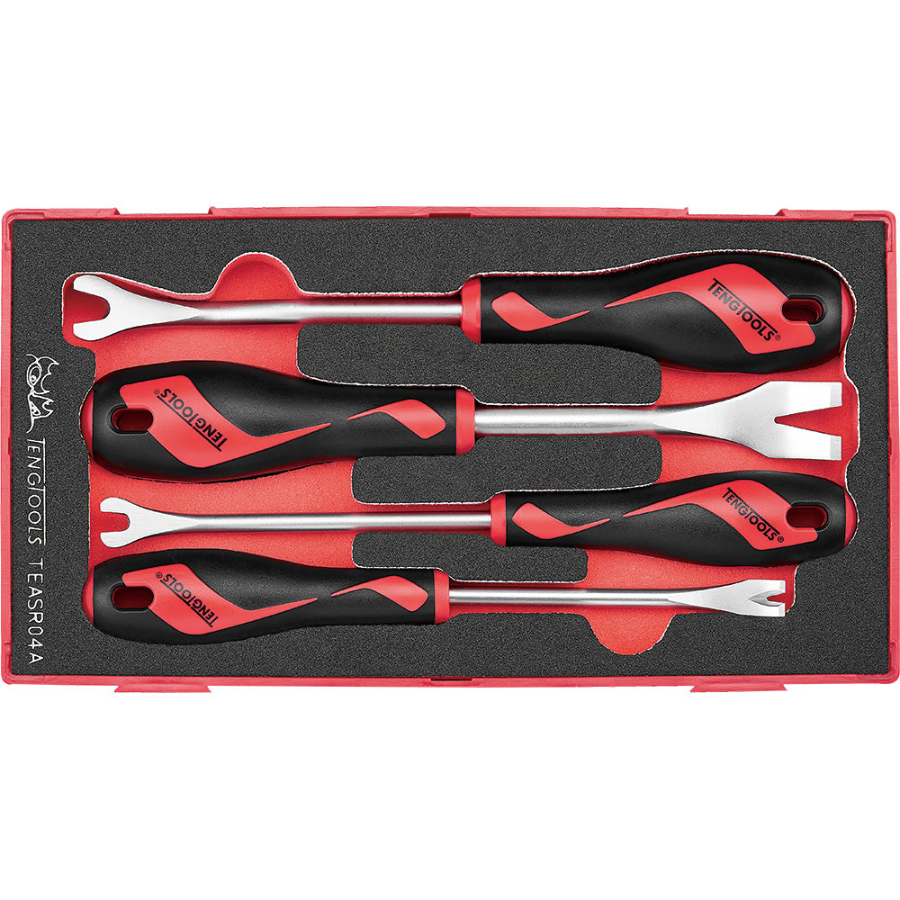 Teng 4pc Clip & Panel Remover Set FOAM