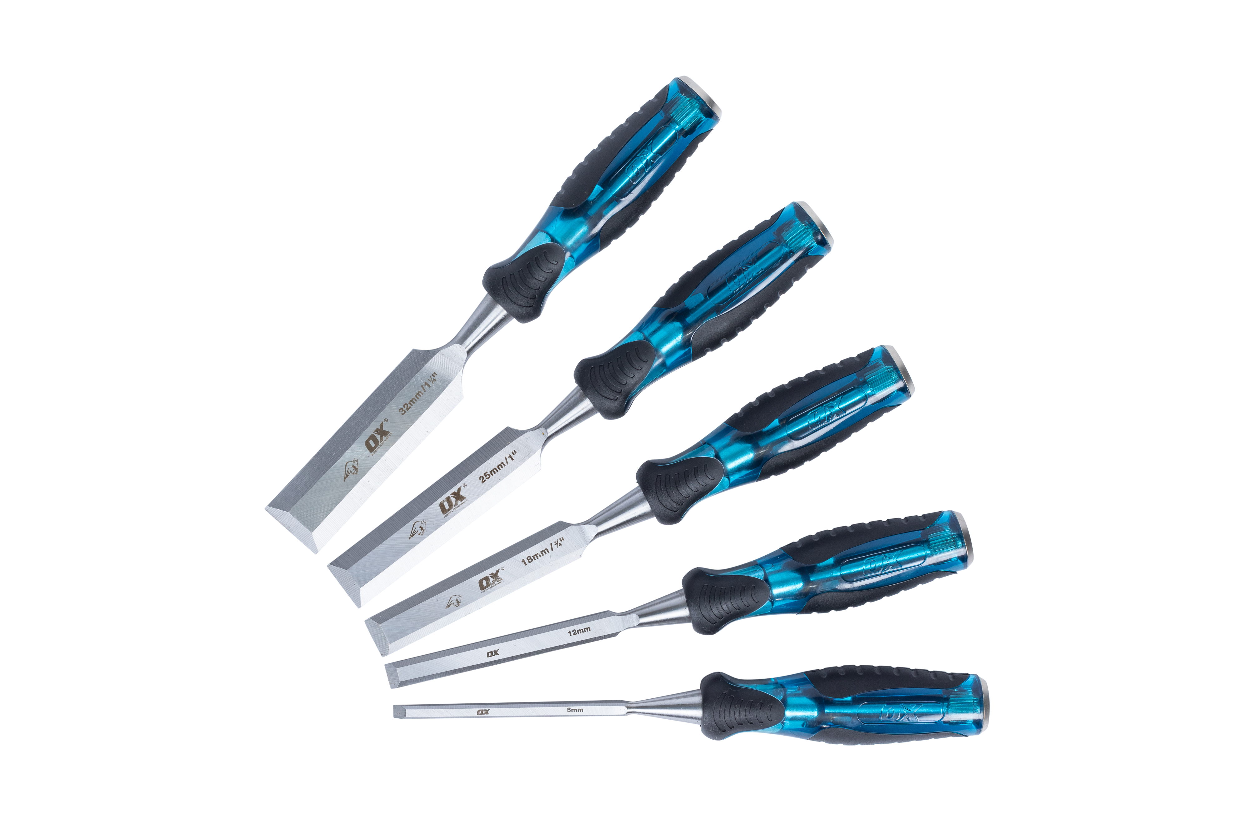 OX Pro 5pce Wood Chisel Set