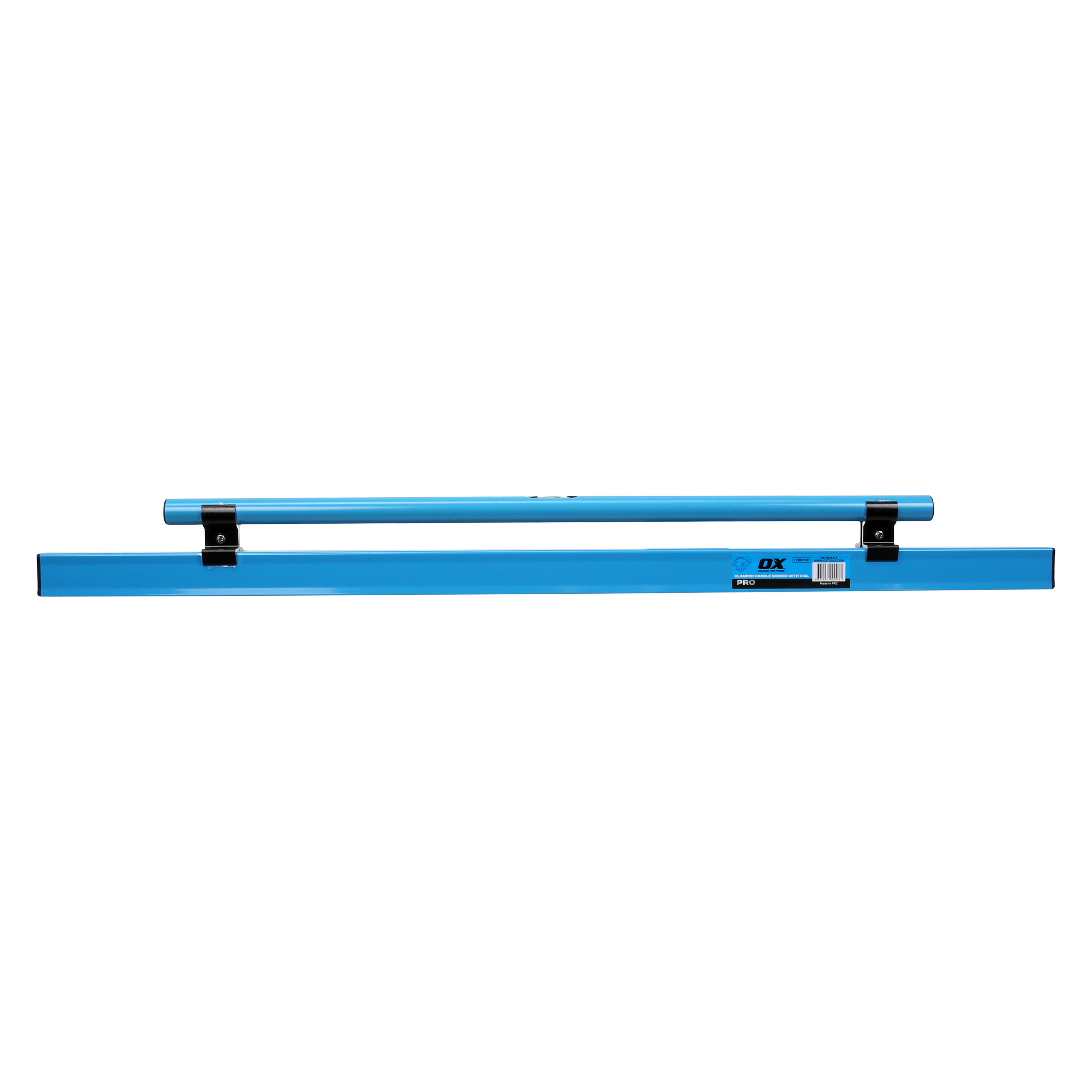 Pro Clamped Handle Concrete Screed - With Vial | 48" / 1200mm