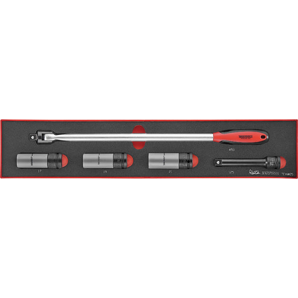 Teng 5Pc Auto Wheel Tool Set W/Skts - Tex-Tray