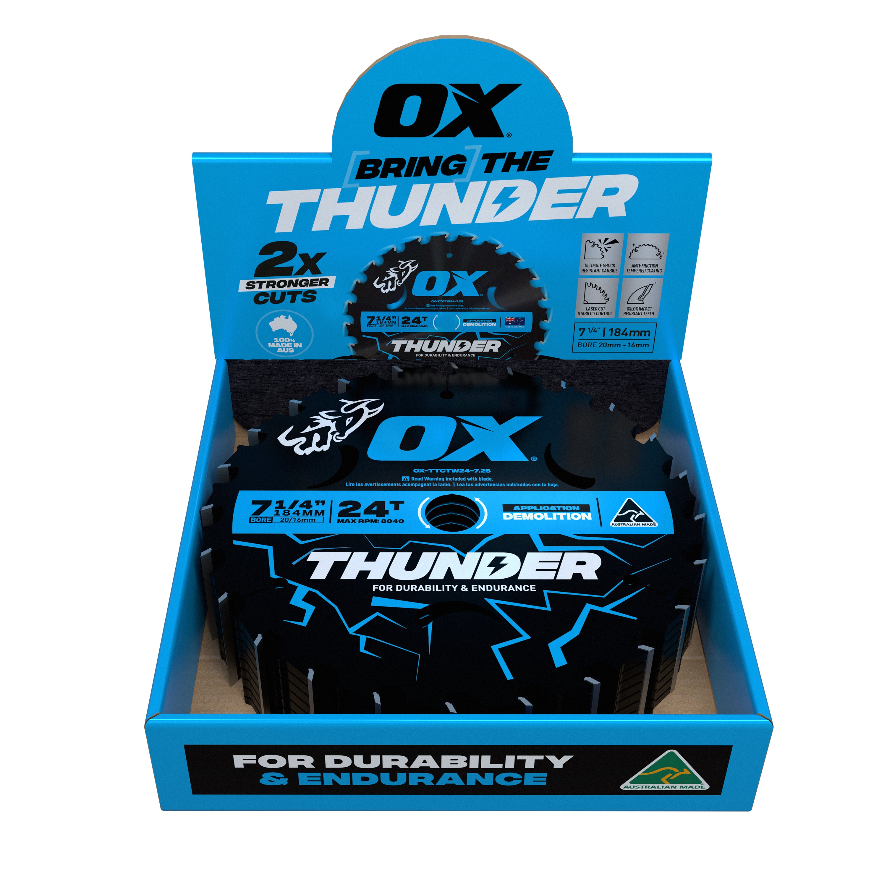 OX Pro Thunder 184mm Circular Saw Blade | 24T