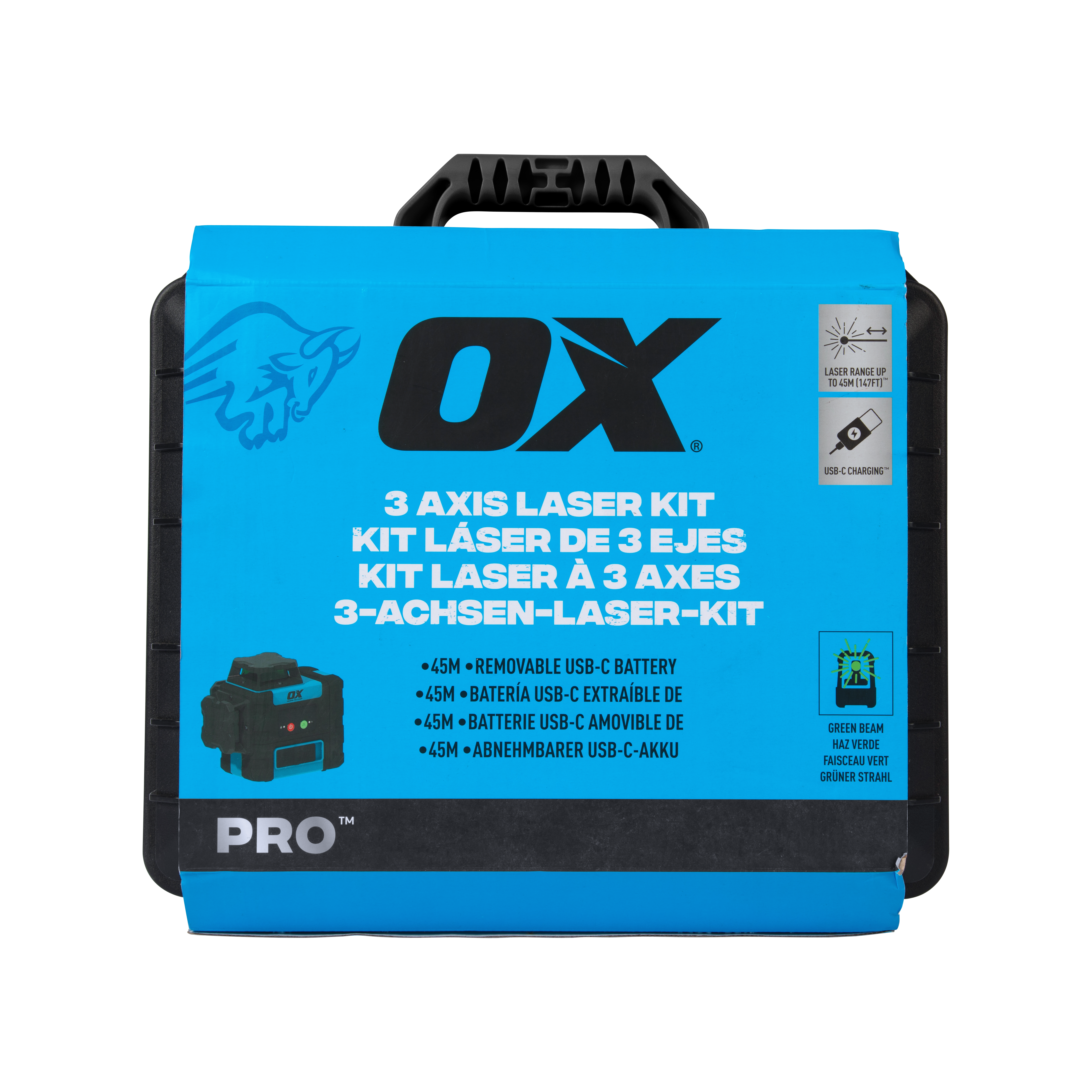 OX Pro 3 Axis Laser Kit - 45m