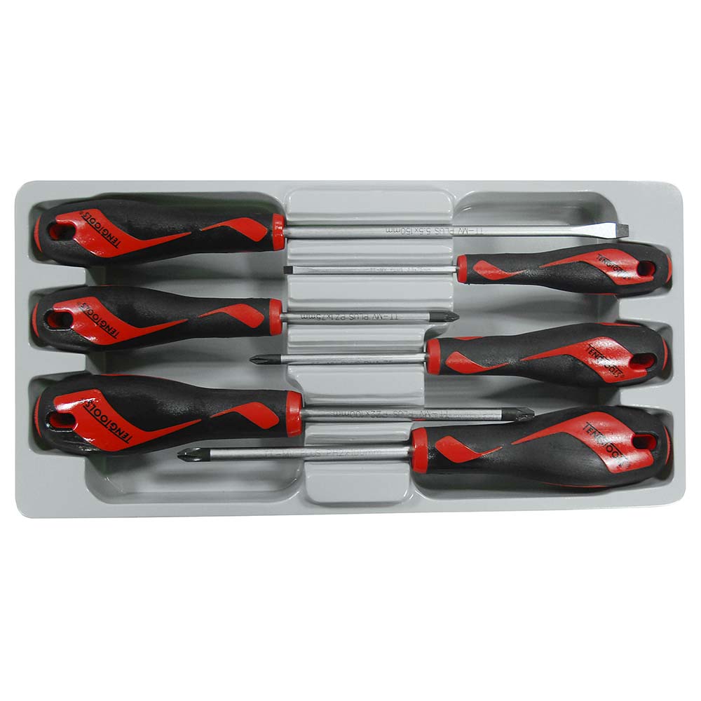 Teng 6Pc Md Tt-Mv+ Fl-Ph-Pz Screwdriver Set