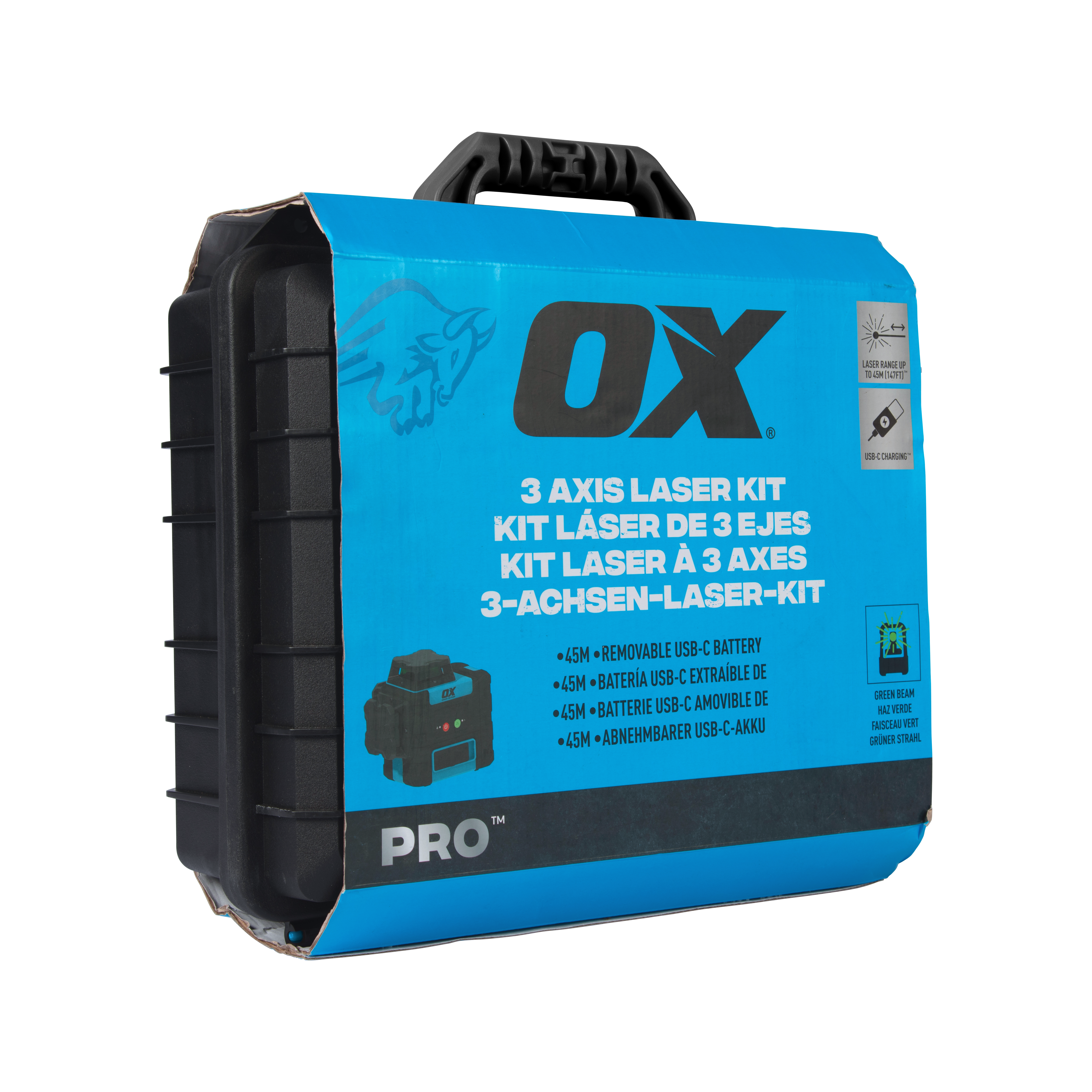 OX Pro 3 Axis Laser Kit - 45m