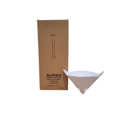 Almax Cone Paint Strainer 125 Micron Dispenser Pack 250
