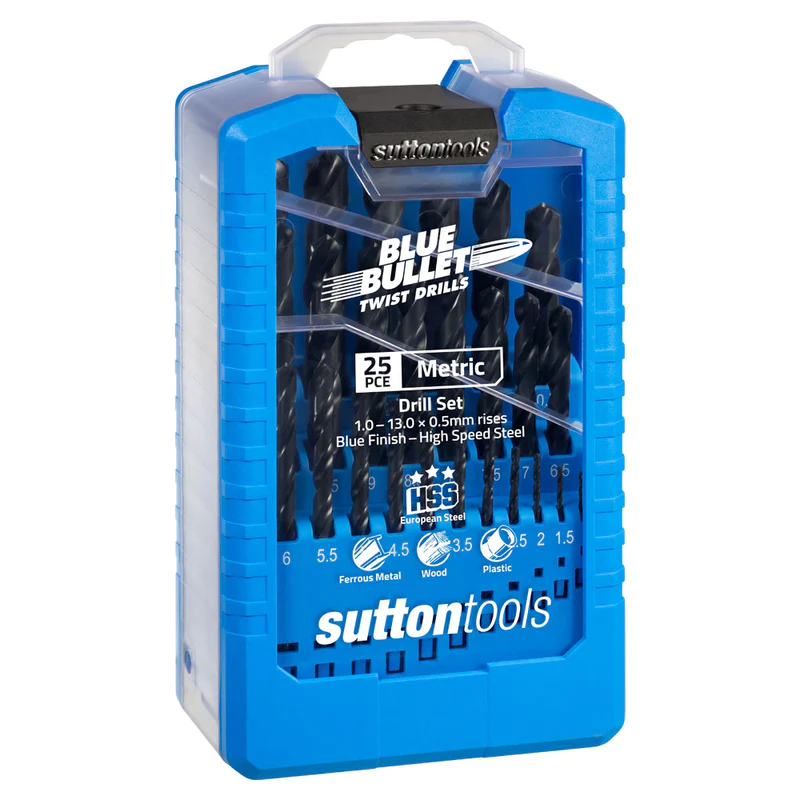 Sutton Tools 25 Piece Blue Bullet Jobber Drill Set
