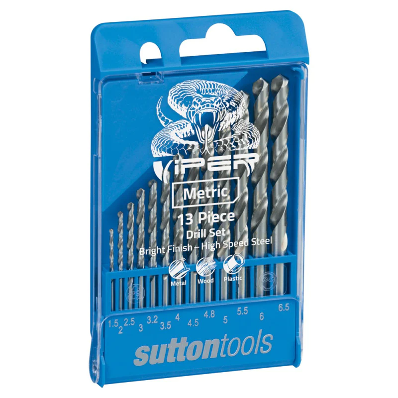 Sutton Tools 13 Piece Viper Jobber Drill Set