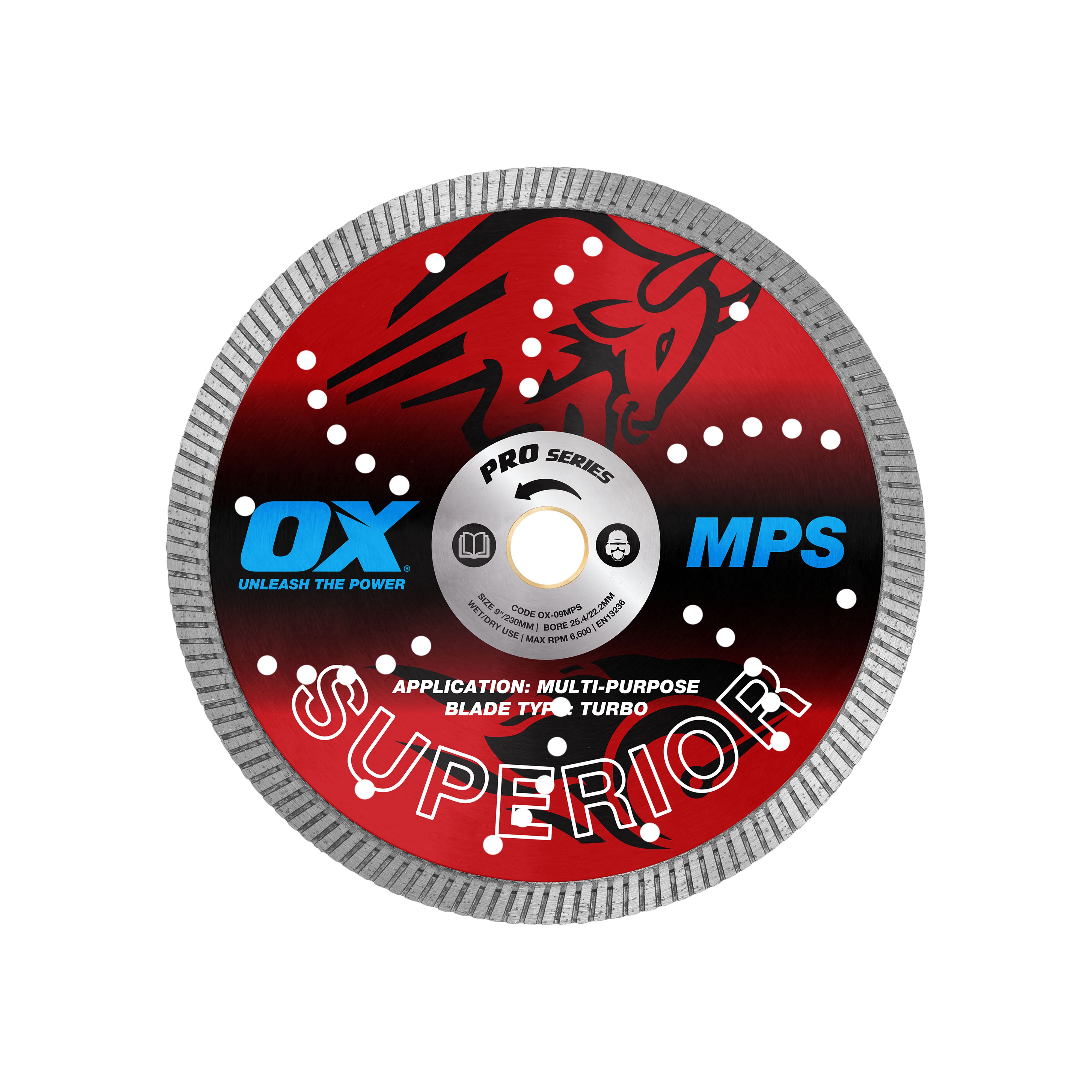 OX Pro MPS 9" Turbo Diamond Blade