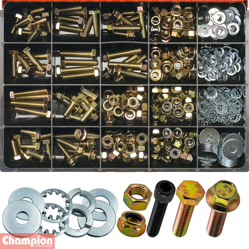 Champion Master Kit 401pc 10mm Bolt & Nut Asst GR8.8