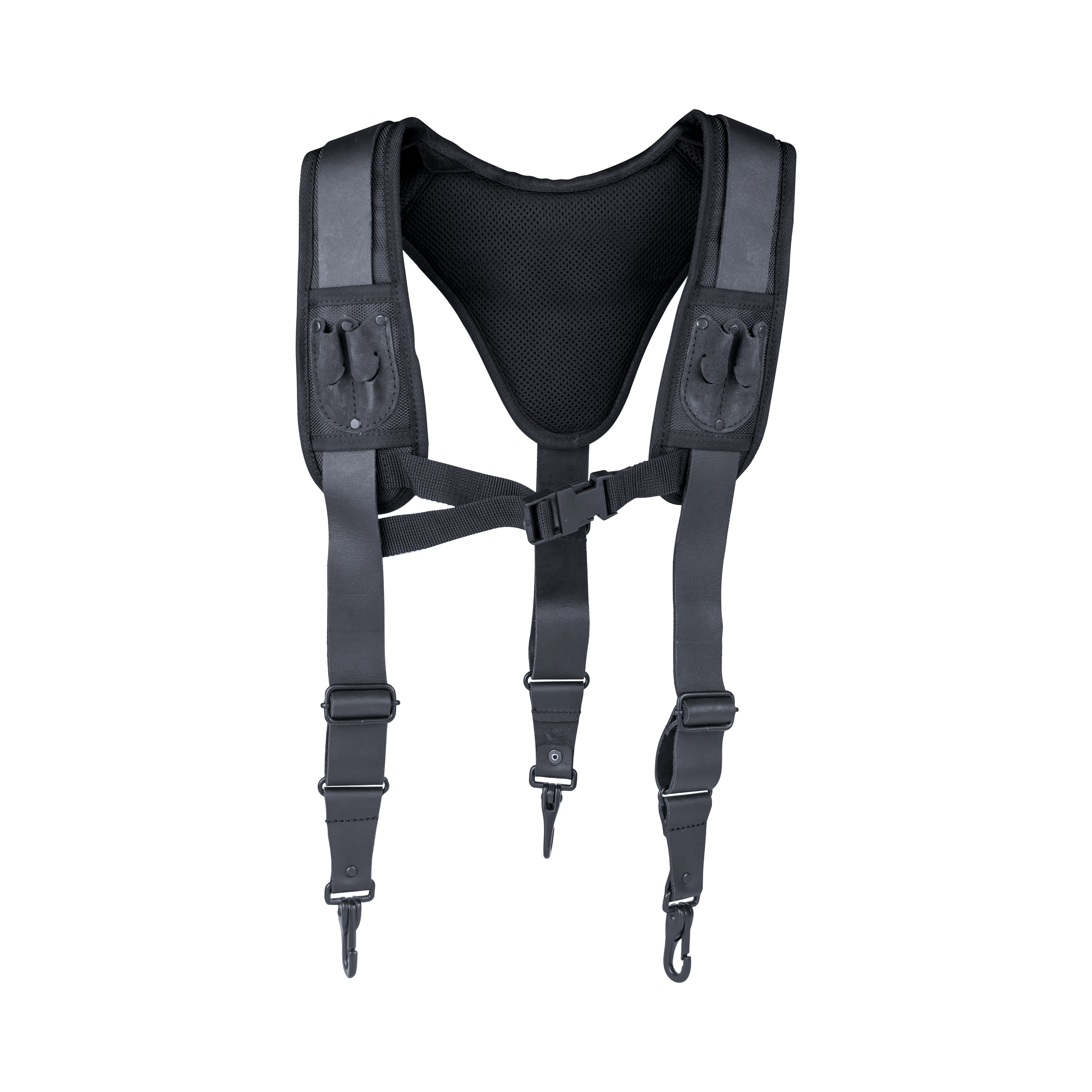 OX Trade Padded Nylon/Leather Suspenders