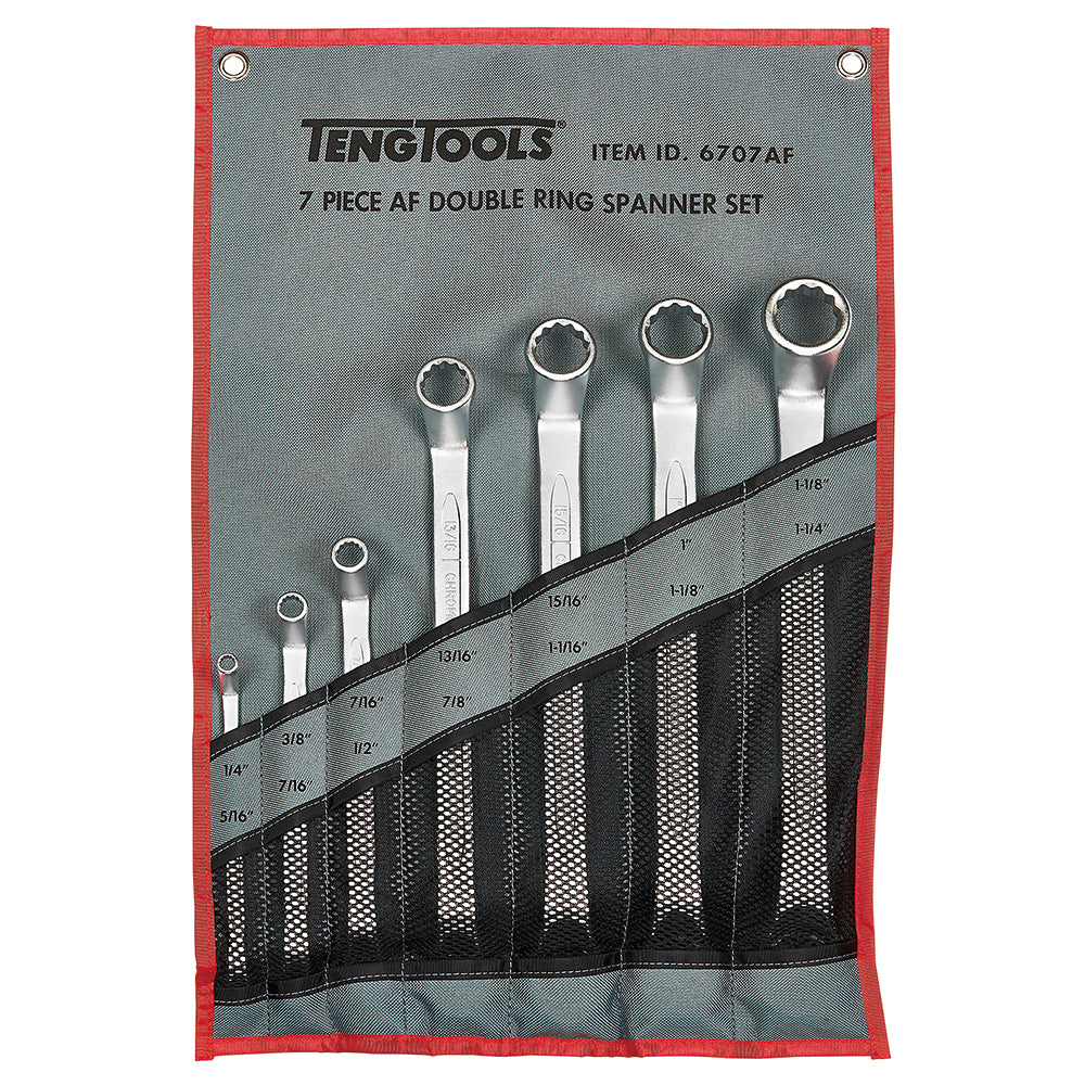Teng 7Pc Double Open-End Spanner Set 1/4-1-1/4In