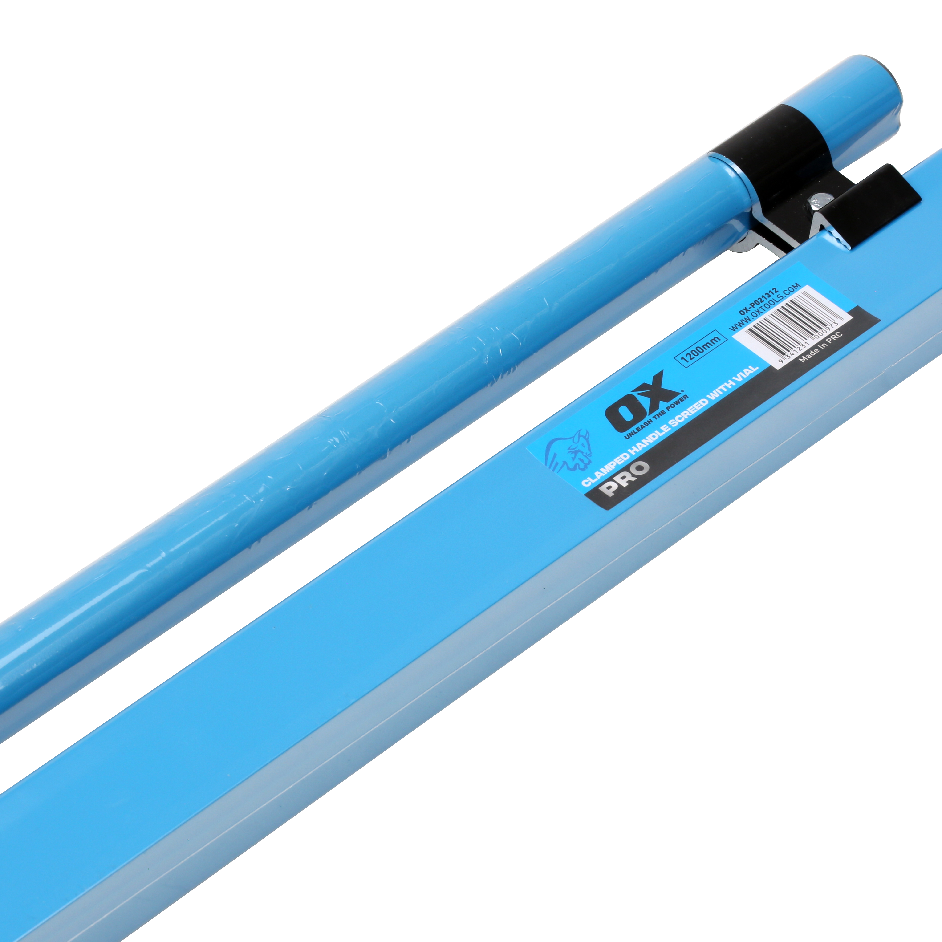 Pro Clamped Handle Concrete Screed - With Vial | 48" / 1200mm