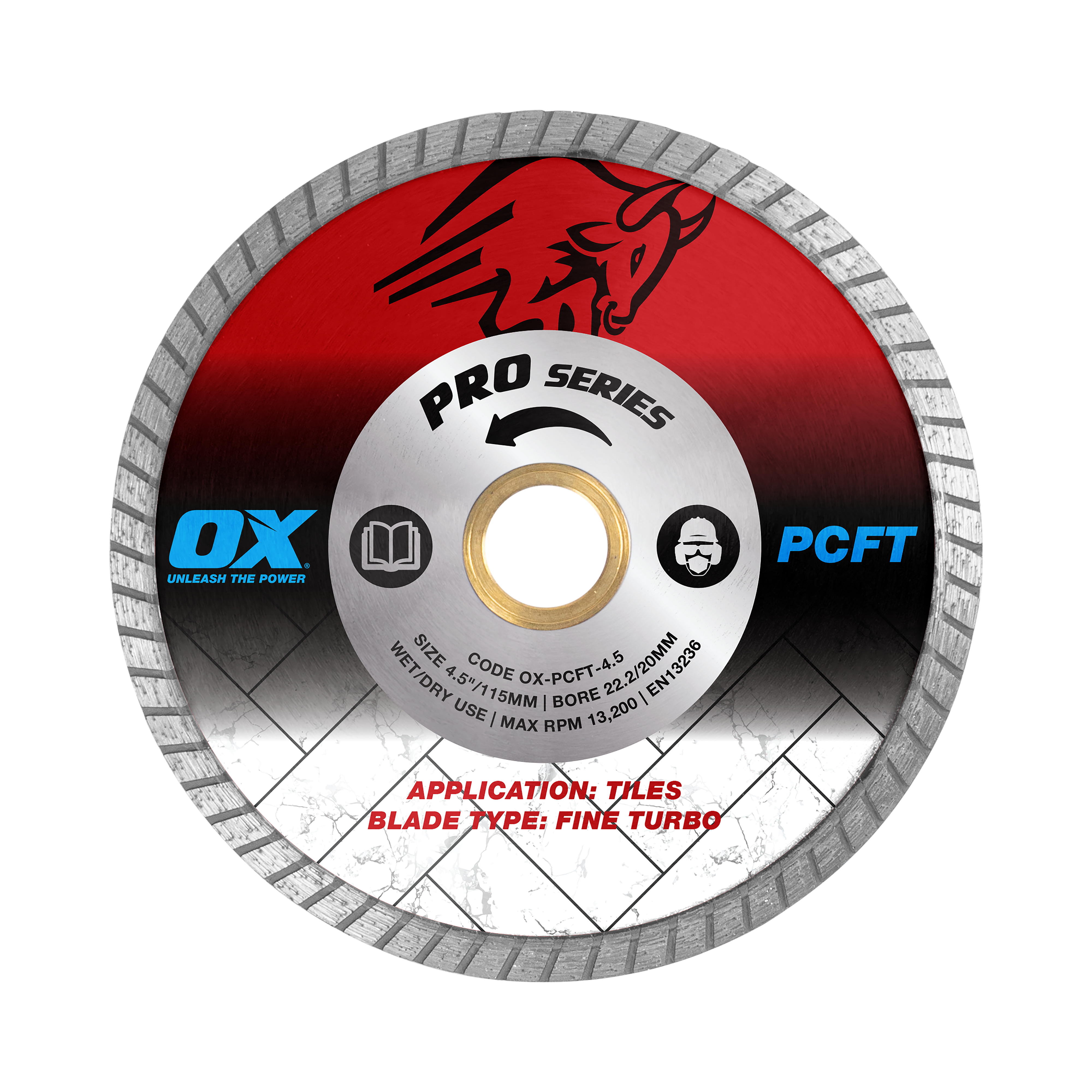 OX Pro 4.5” Fine Turbo Diamond Blade