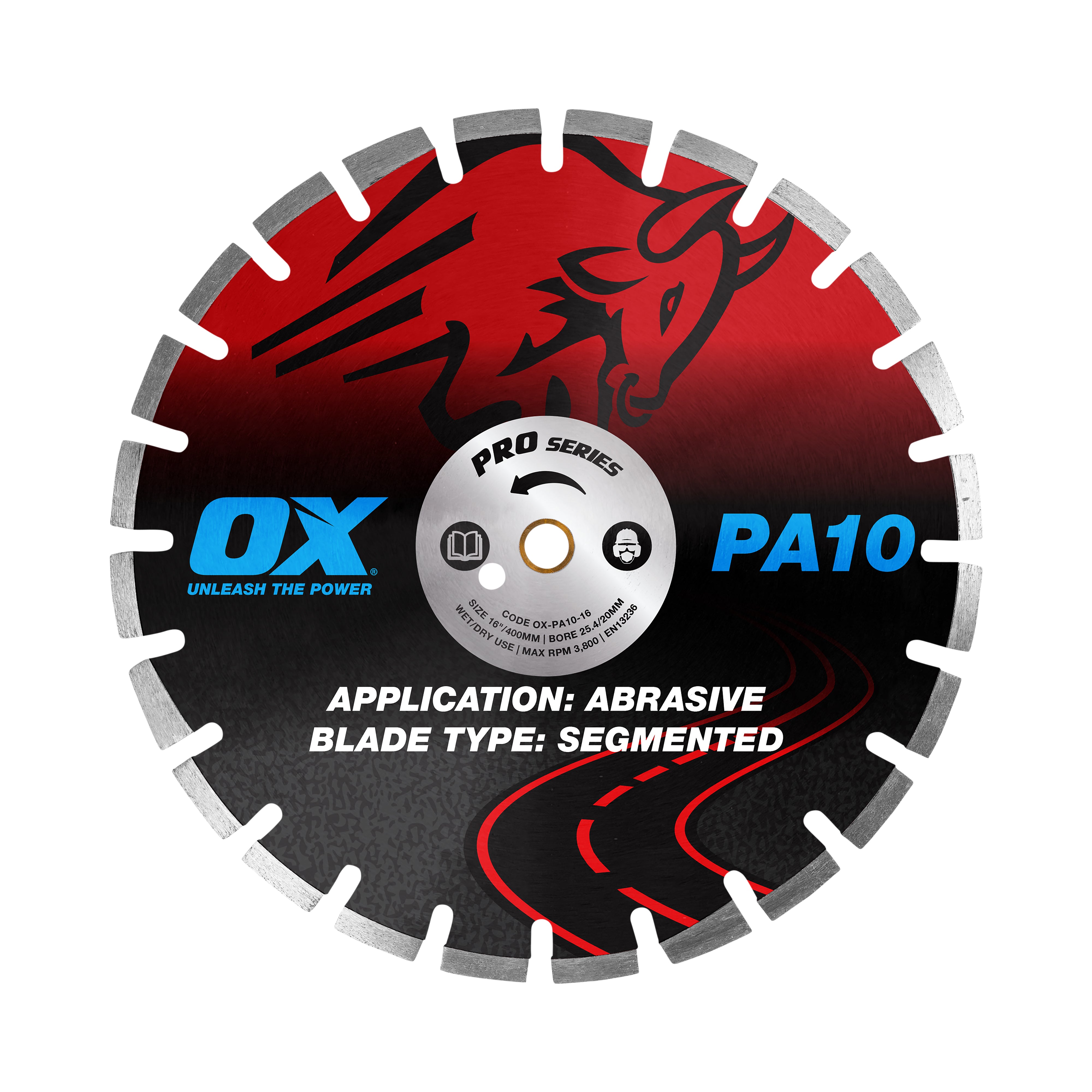 Pro Segmented Abrasive Diamond Blade | Diameter: 16" / 406mm | Bore: 1" - 20mm