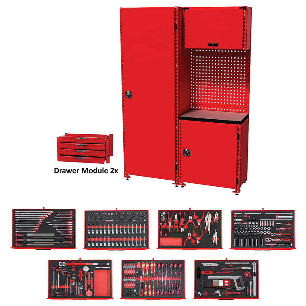 Teng 333Pc Racking System W/Tools - Med. 1400Mm