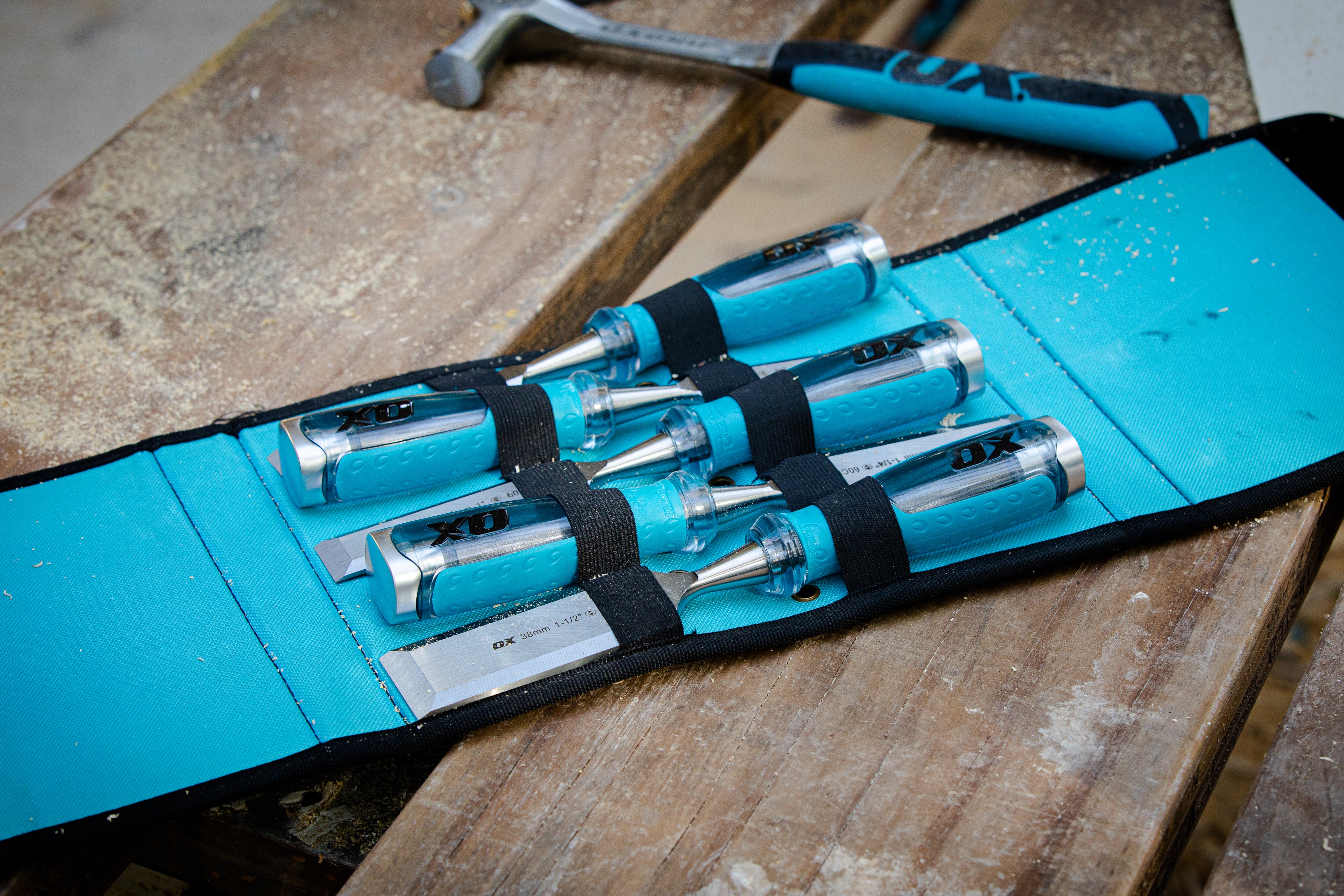 OX Pro 5 piece chisel set 16mm - 38mm