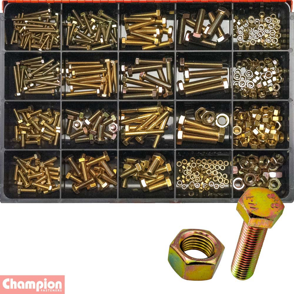 Champion Master Kit 431pc Metric Bolt, Set Screw & Nut Asst