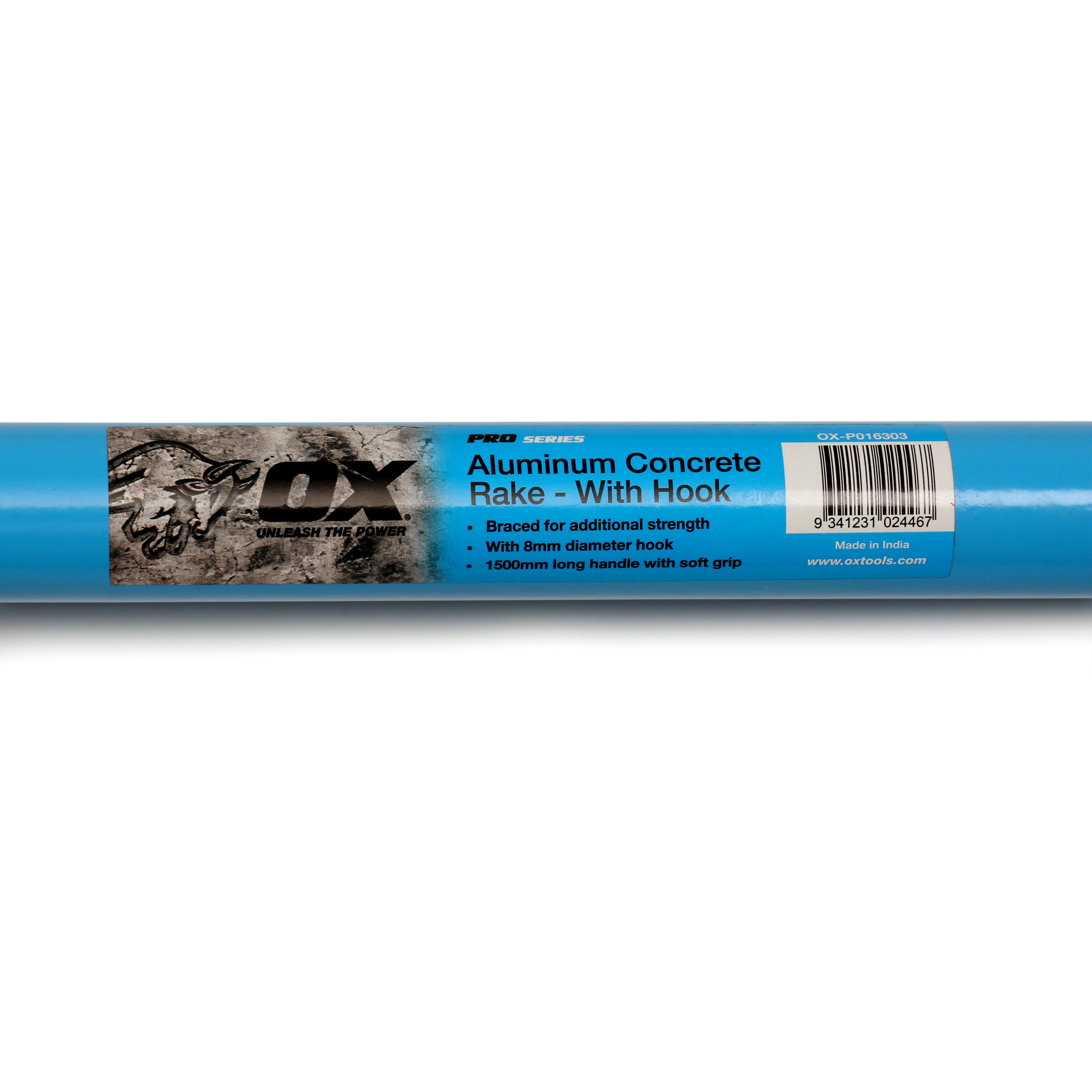 Pro Aluminum Concrete Rake - With Hook | 20" x 4" / 495mm x 102mm
