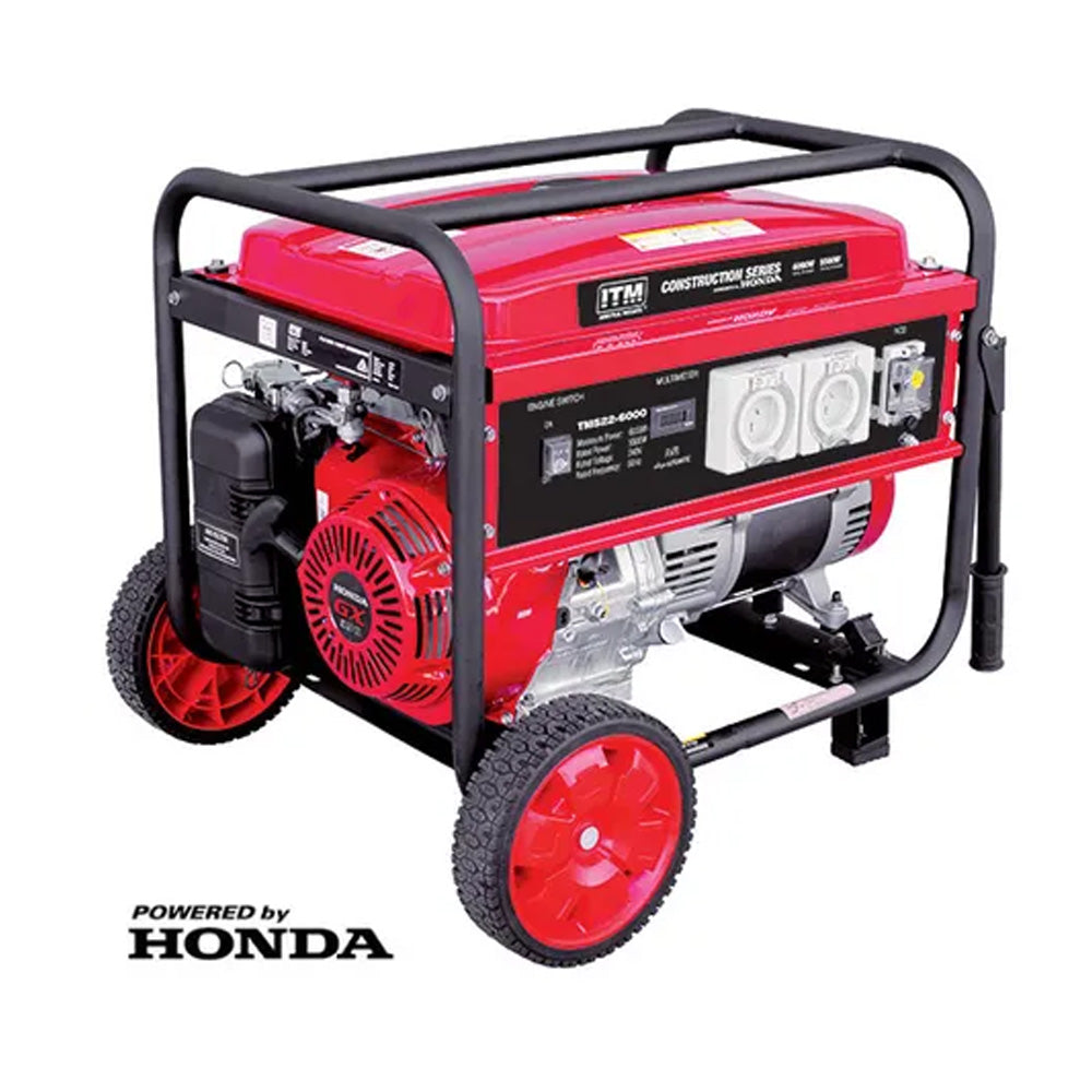 ITM 7.5Kva Generator Petrol 6000W Peak W/Honda Gx390 Engine