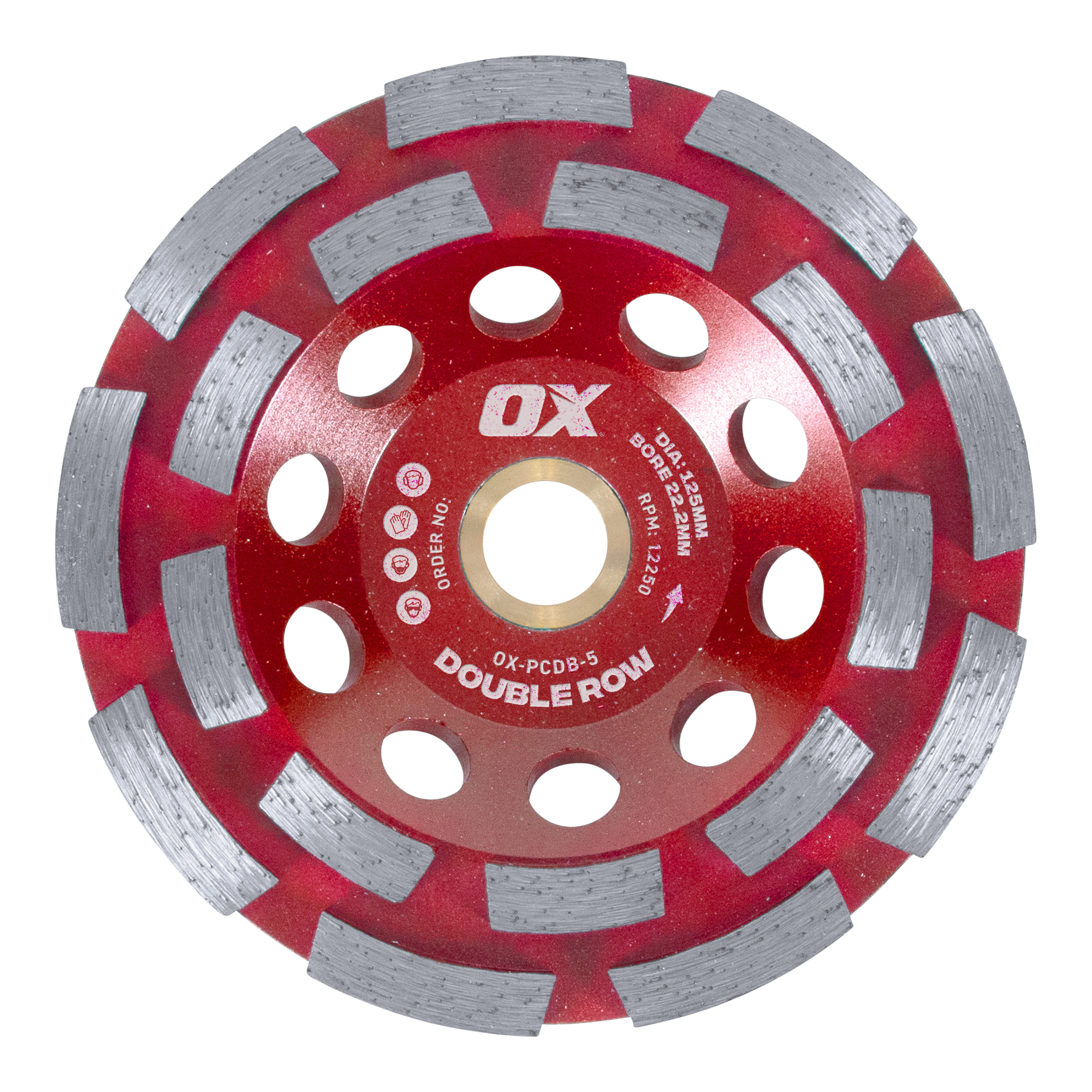 OX Pro 5" Double Row Cup Wheel - 22.2mm bore