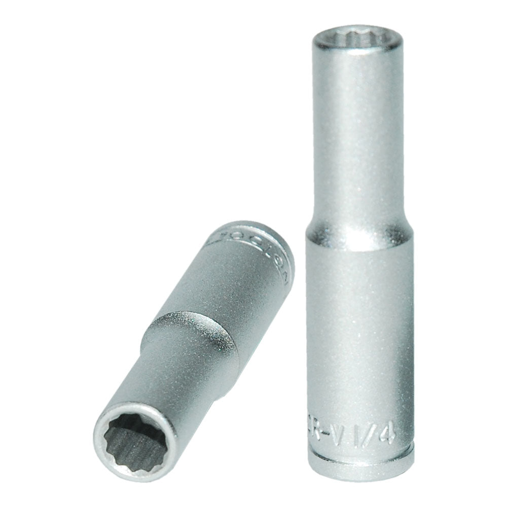 Teng 1/4In Dr. Deep Socket 1/4In 12Pt