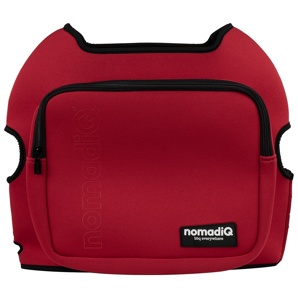 NomadiQ BBQ Neoprene Protective Cover w/ Storage Pocket-Red