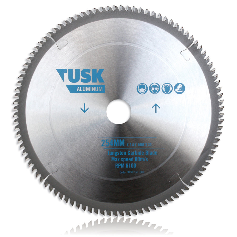 Tusk Aluminum Tungsten Carbide Blades - 305 X 2.8/2.2 X 100T X 30 (25.4/25/20/16)