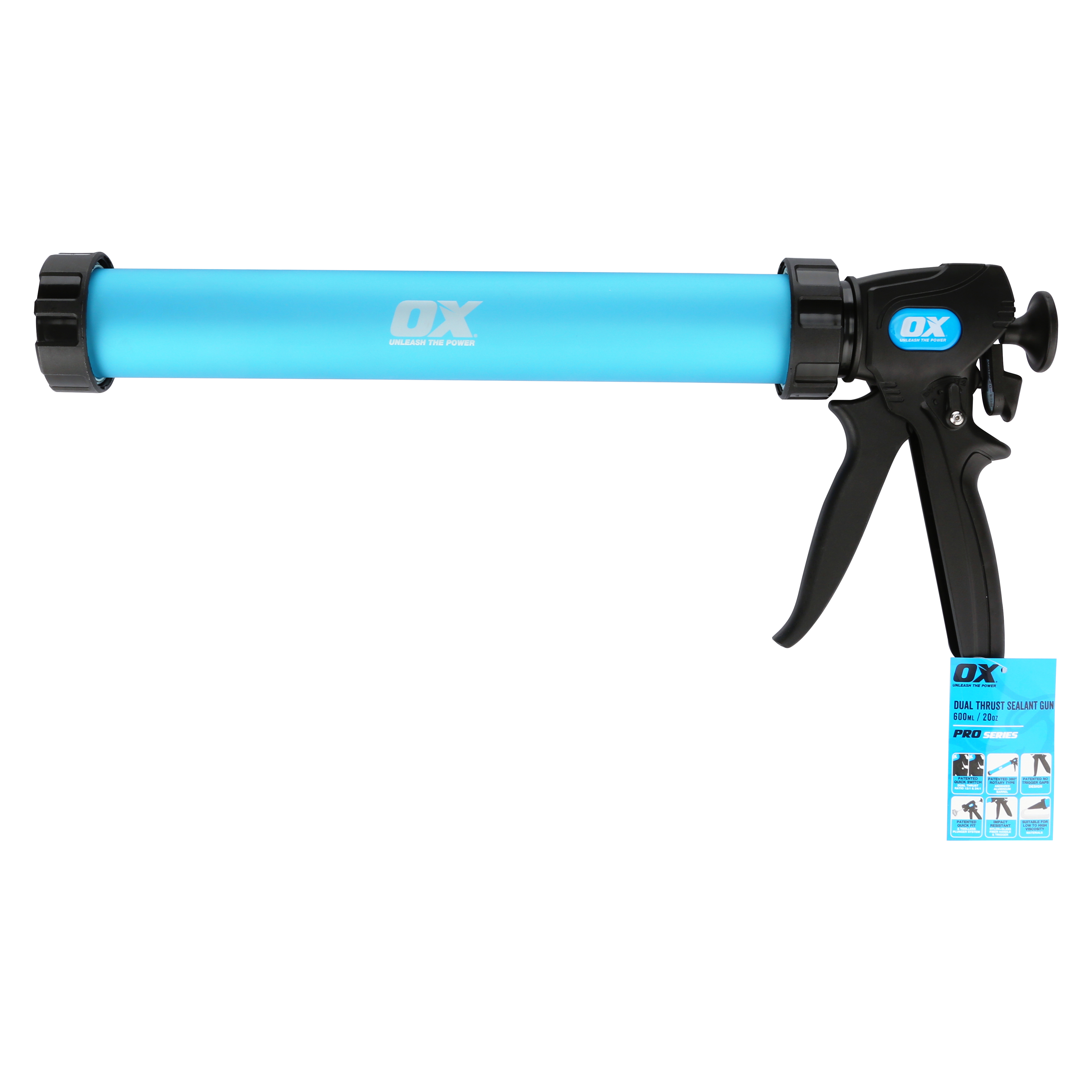 Pro Sealant Gun - Dual Thrust | 15" / 380mm | 20-Ounce