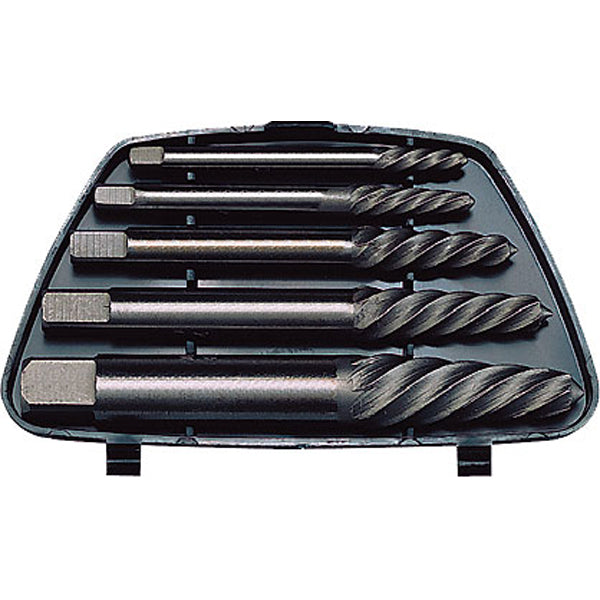 Teng 5Pc Screw Extractor Set - Round Shank