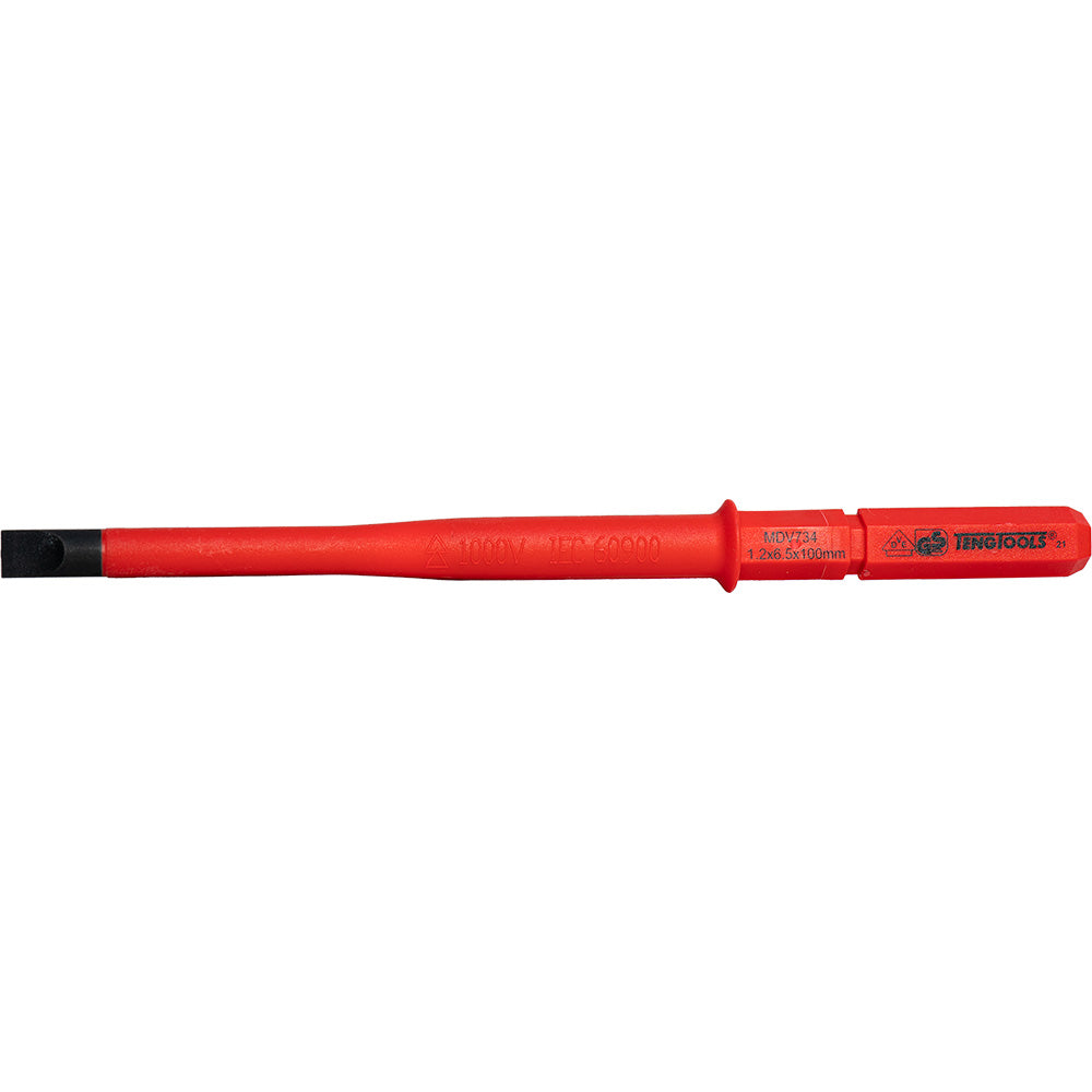 Teng 1000V Screwdriver Interchangeable 6.5 X 100Mm Flat Slim