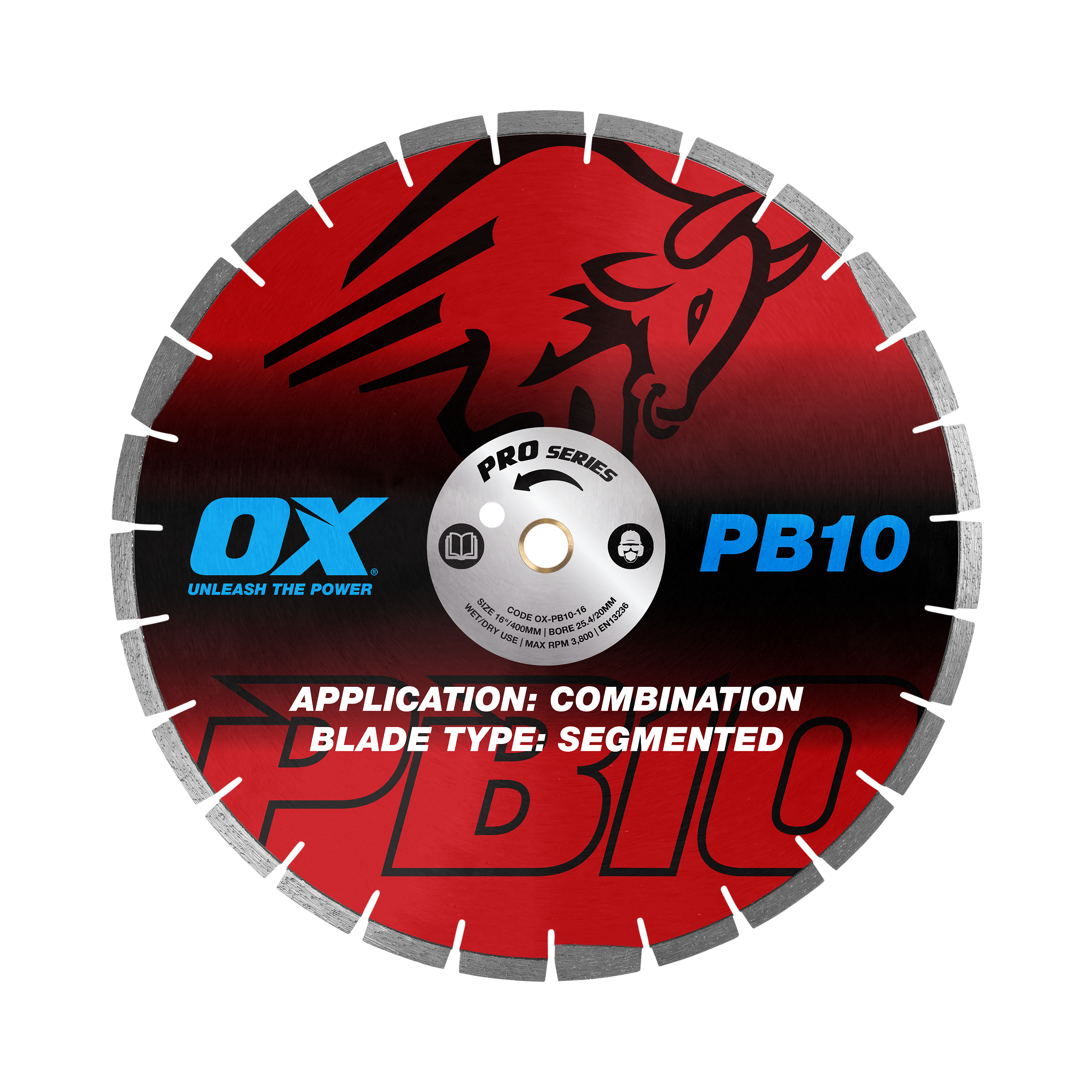 Pro Segmented Combination Diamond Blade | Diameter: 16" / 406mm | Bore: 1" - 20mm