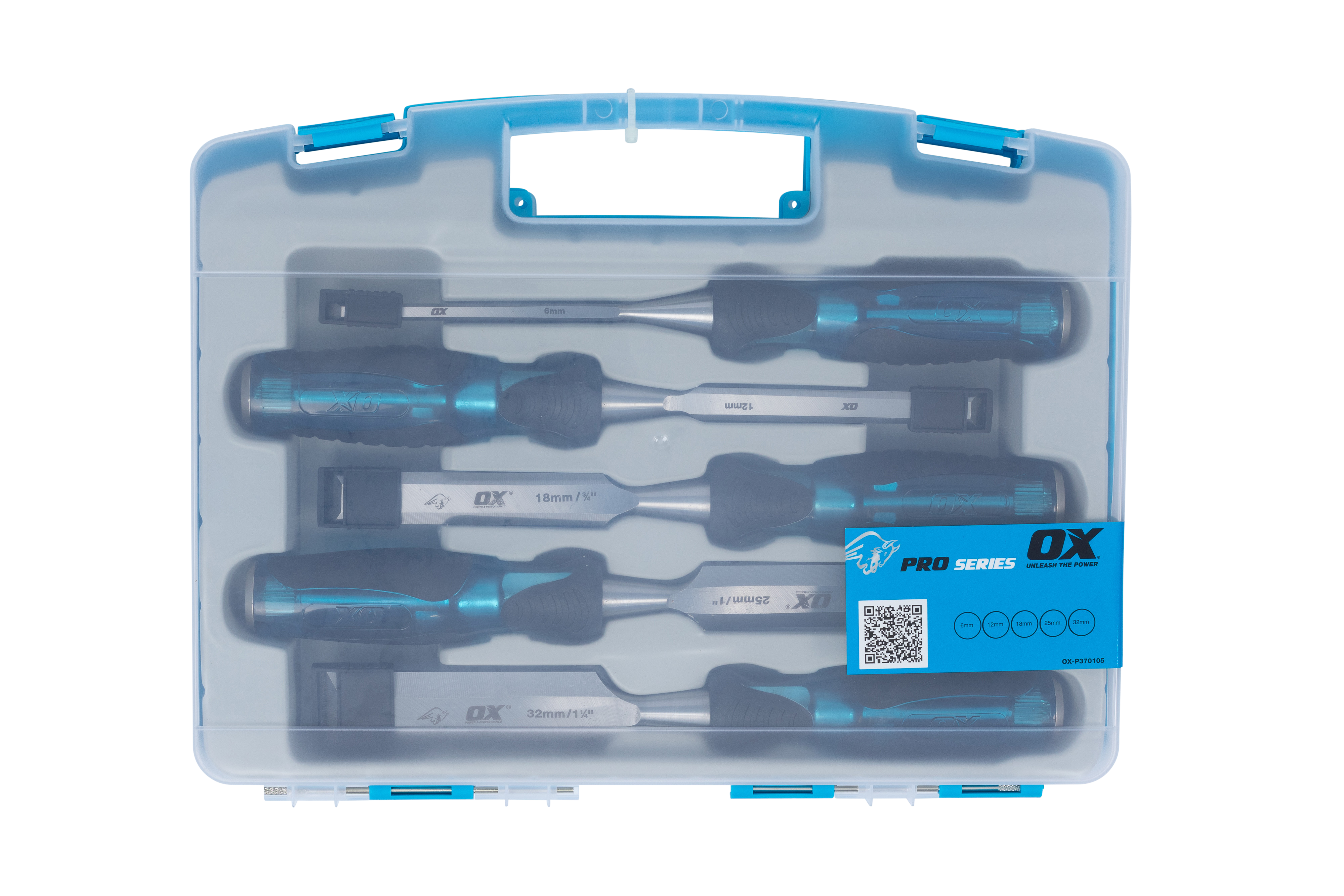 OX Pro 5pce Wood Chisel Set