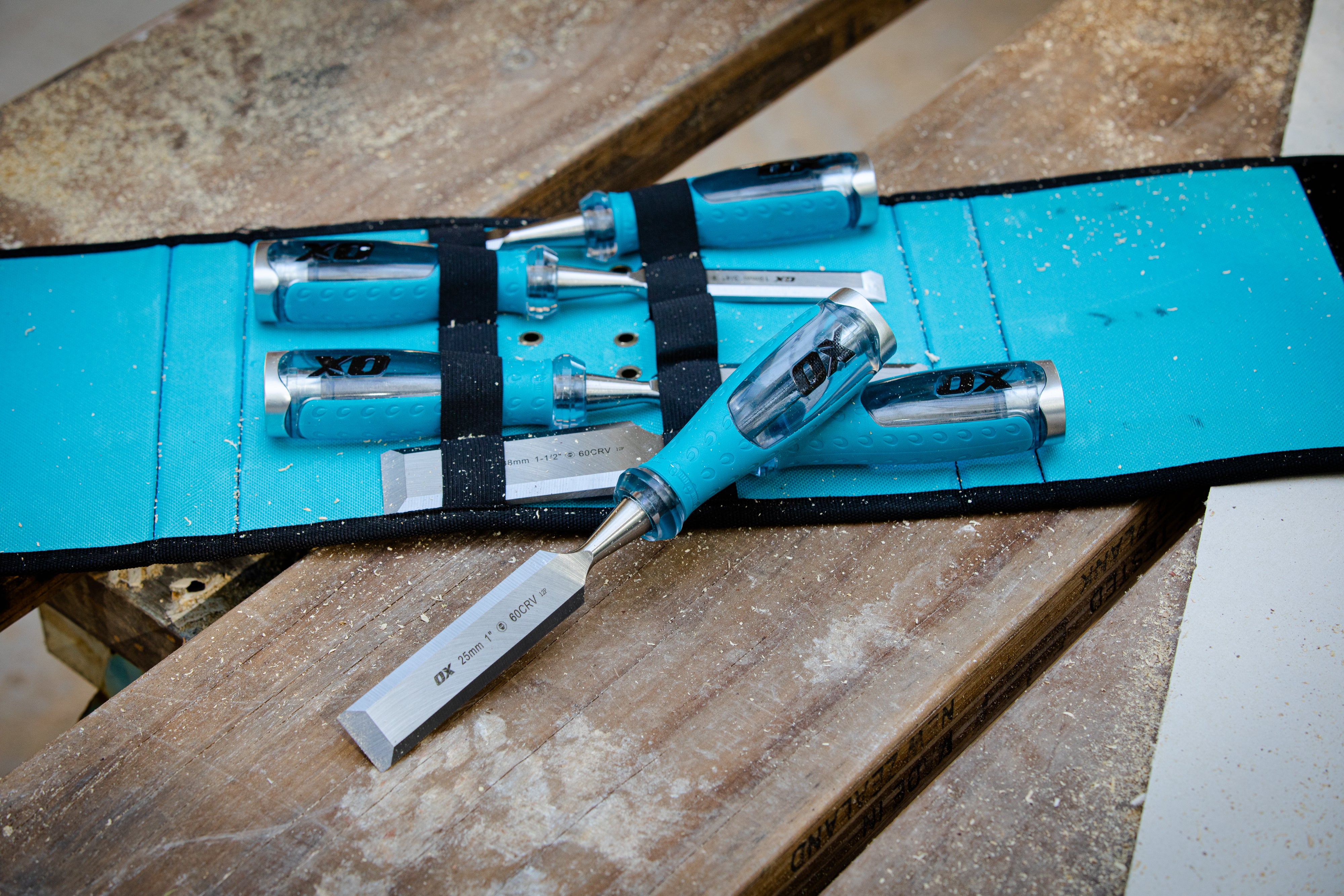 OX Pro 5 piece chisel set 16mm - 38mm