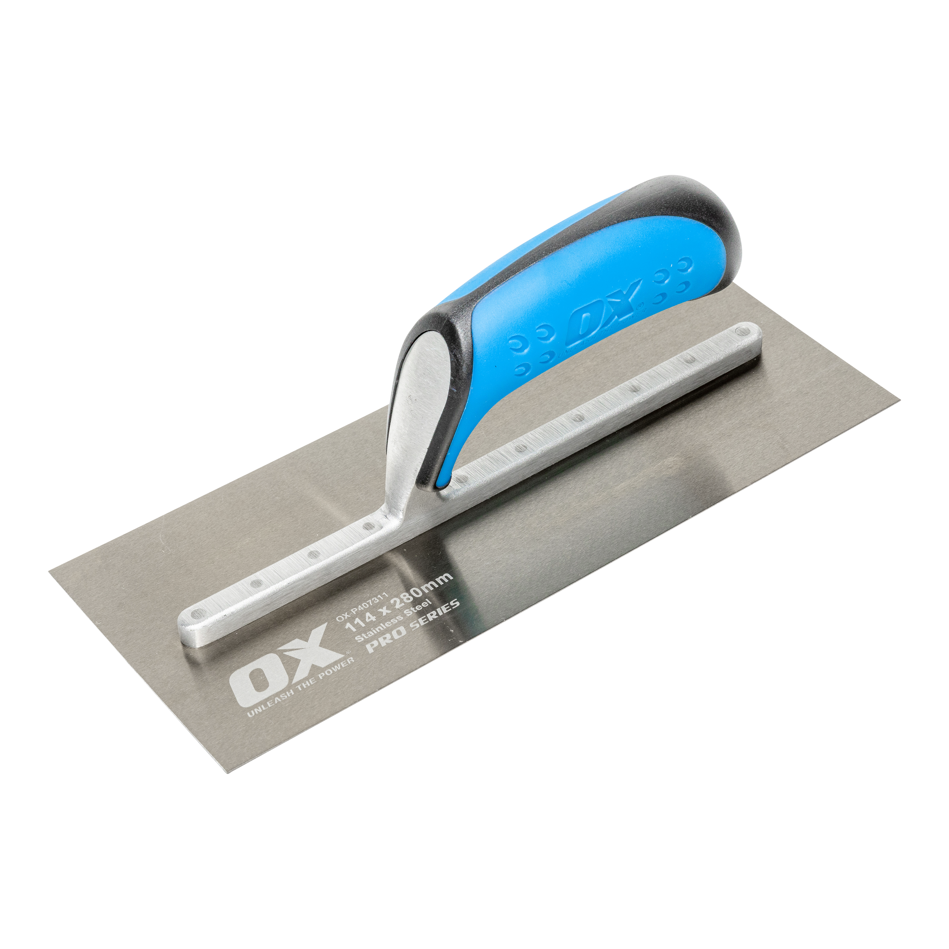 OX Pro Golden Steel Finishing Trowel - 114mm x 280mm